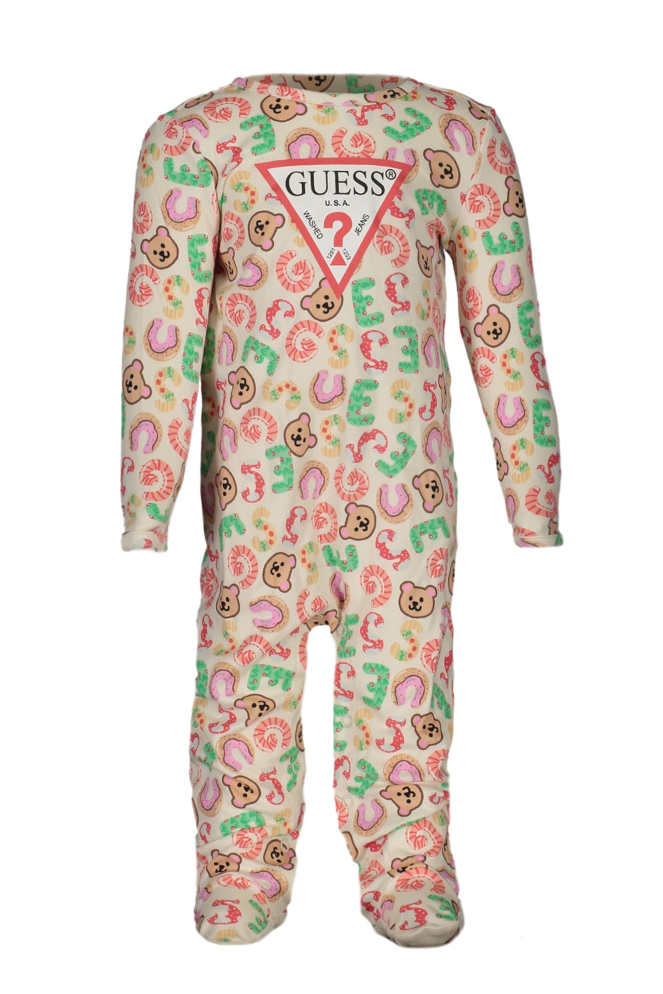 H3BW10KBEG0_BIP02T – Bio-Baumwoll Langarm-Shirt für Kinder mit Druckmotiv - Weiß – Größe: 12M, 6-9M, 3-6M – Farbe: Bianco