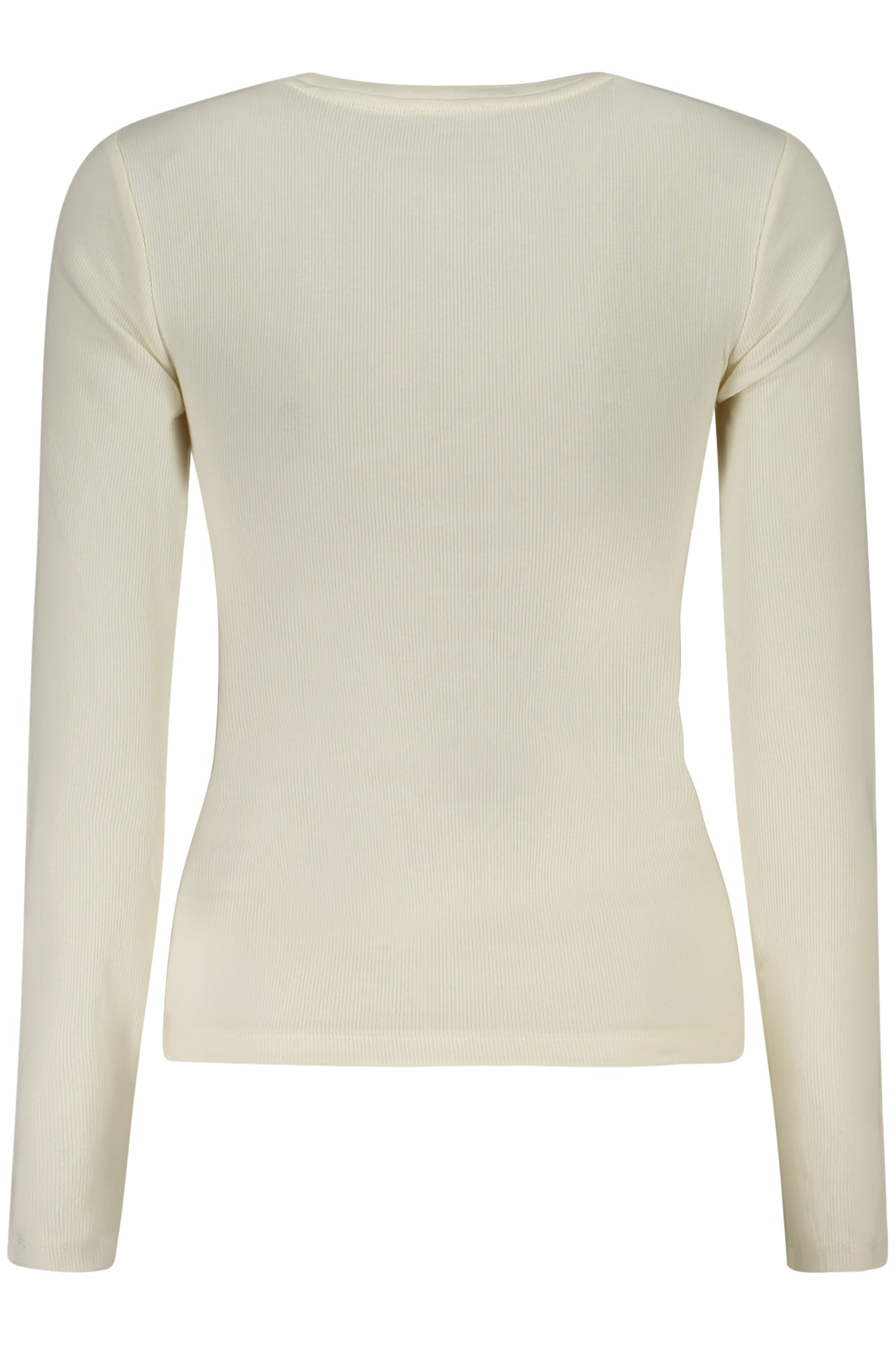 W5BP01KA0H1_BIG053 – Weißes Damen Langarmshirt mit Stickerei und weitem Ausschnitt – Größe: S, M, L, XL, 2XL – Farbe: Bianco