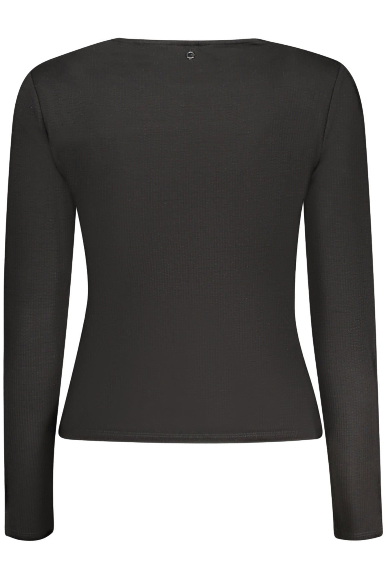 W5GP44KCTC2_NEJBLK – Damen Langarmshirt Schwarz mit Rundhals & Logo-Details – Größe: S, M, XL – Farbe: Nero