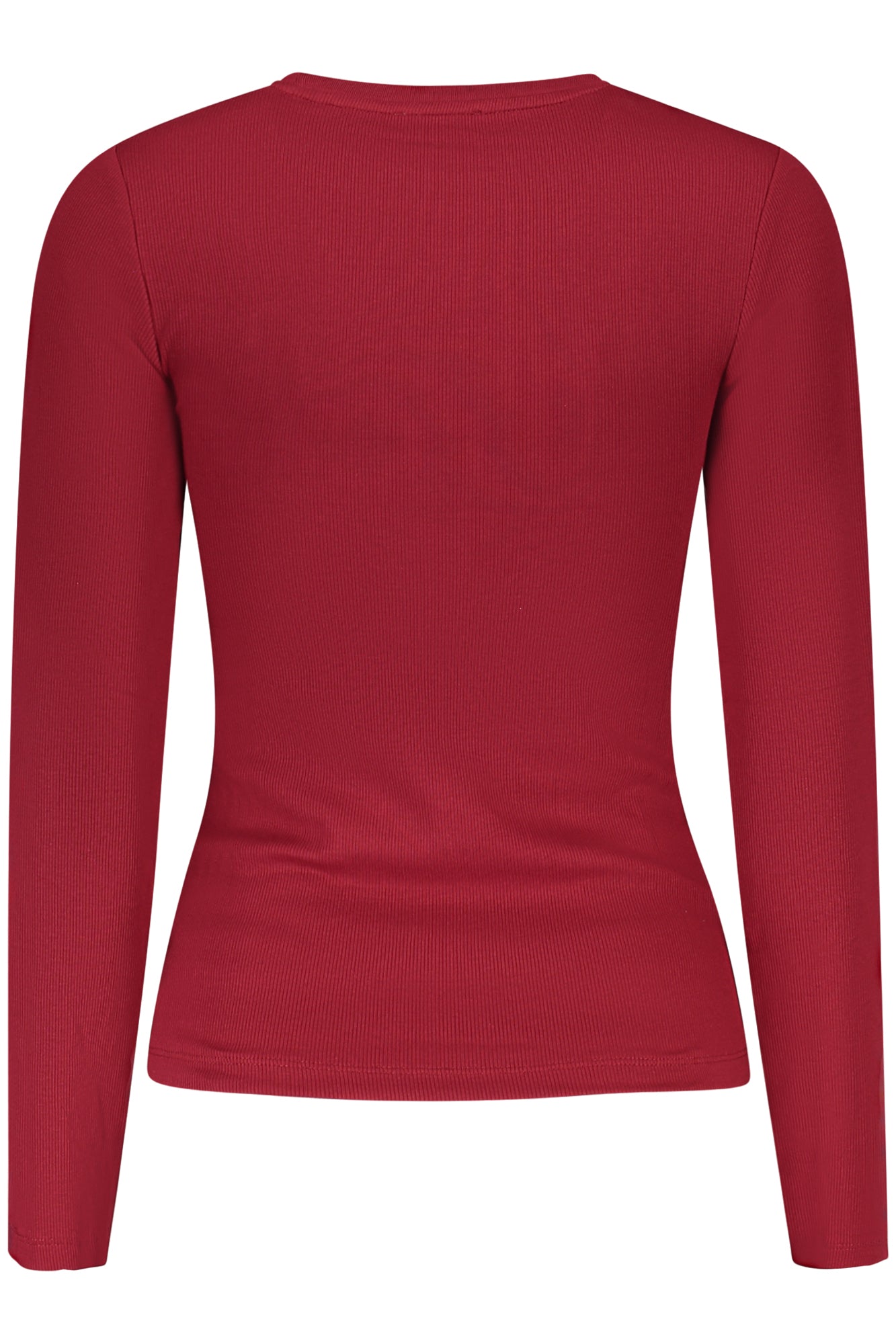 W5BP01KA0H1_ROG5M3 – Langarmshirt Damen Rot mit Stickerei und Weitem Ausschnitt – Größe: S, M, L, XL, 2XL – Farbe: Rosso