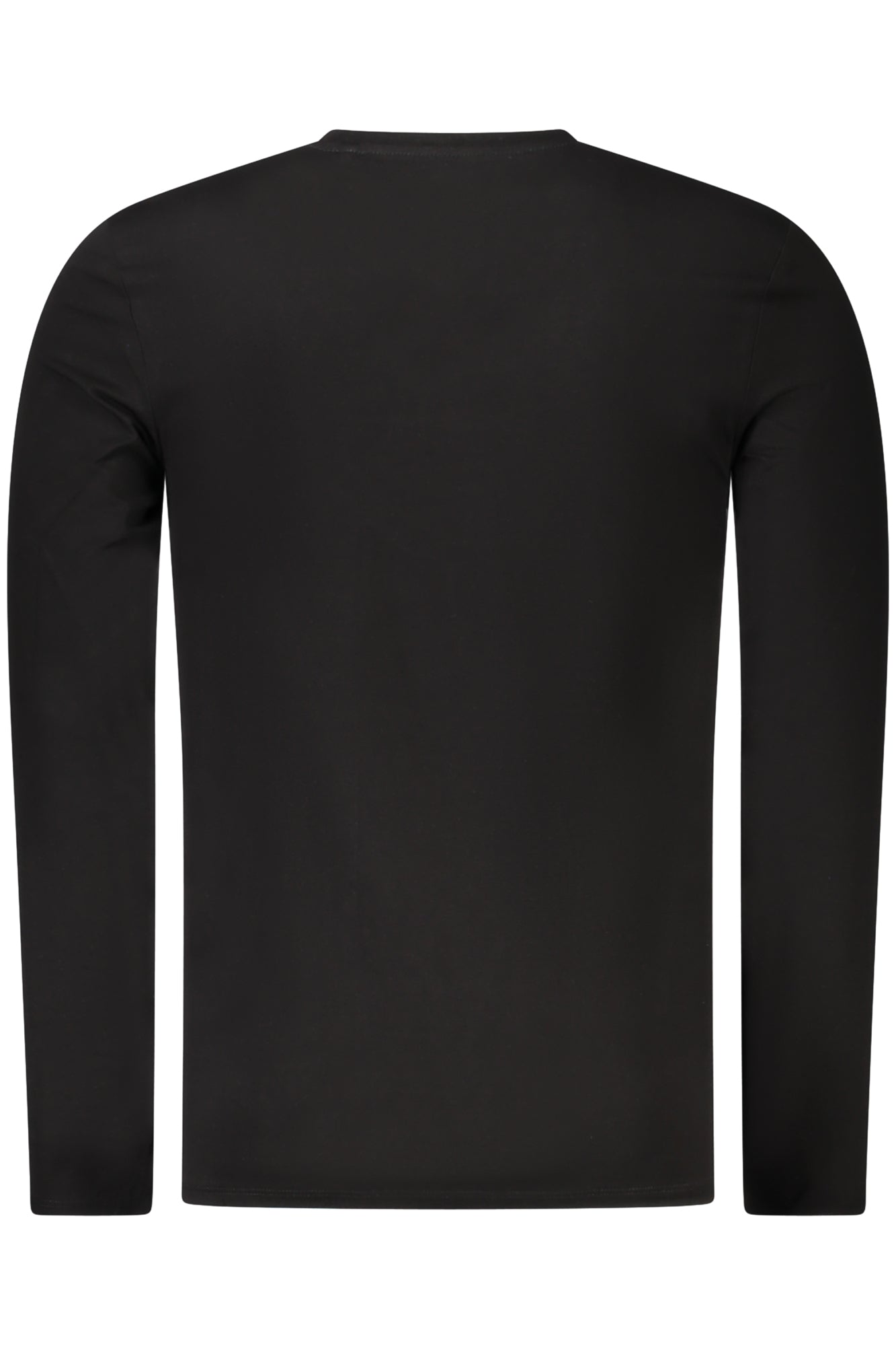 M2YI08J1314_NEJBLK – Herren Langarmshirt Schwarz – Super Slim Fit, Bio-Baumwolle, V-Ausschnitt – Größe: S, M, L, XL, 2XL – Farbe: Nero