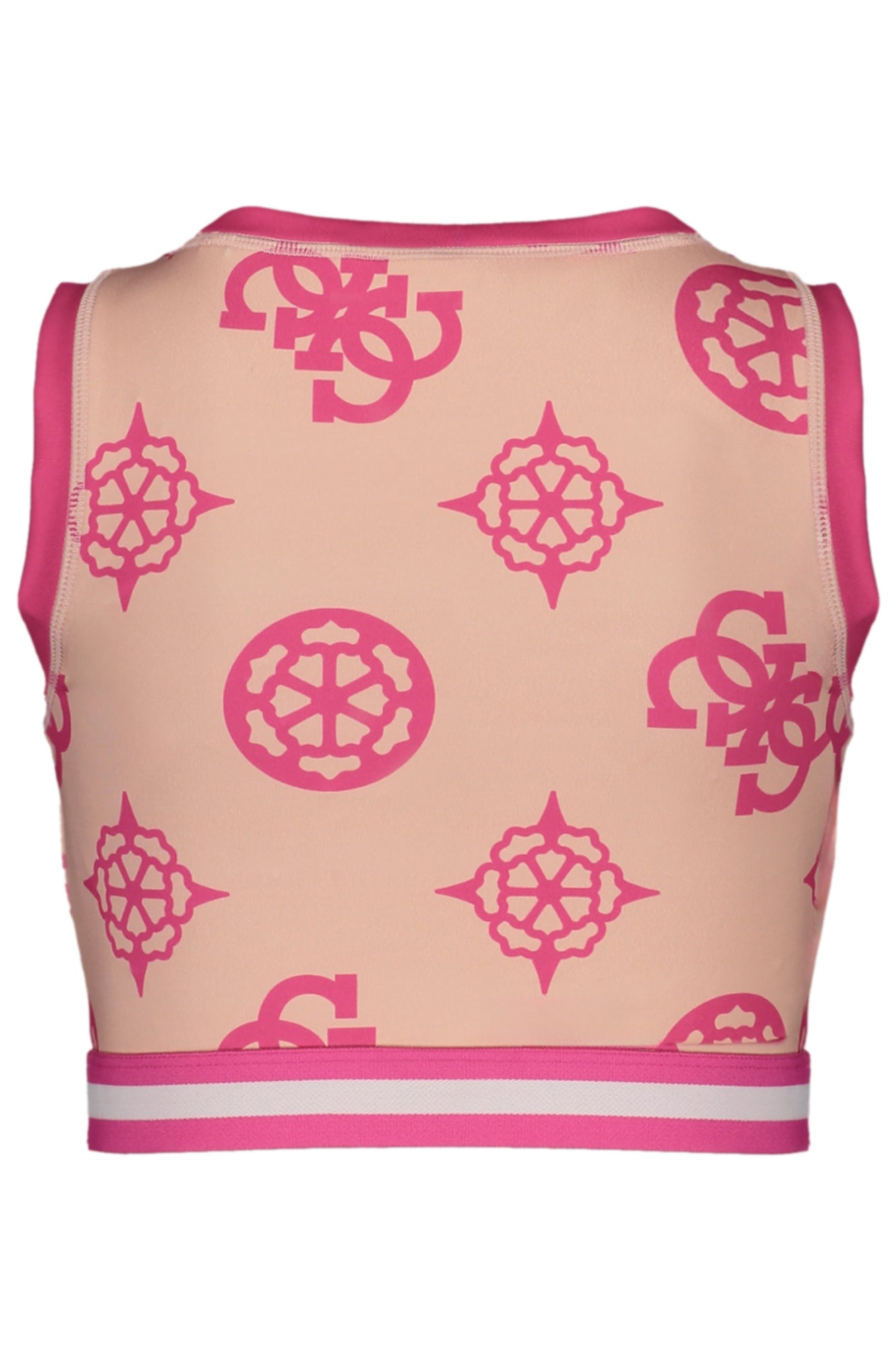 J3YI39MC03W_RSF6X5 – Rosa Mädchenoberteil mit Breiten Trägern und Kontrastdetails – Größe: 7A – Farbe: Rosa