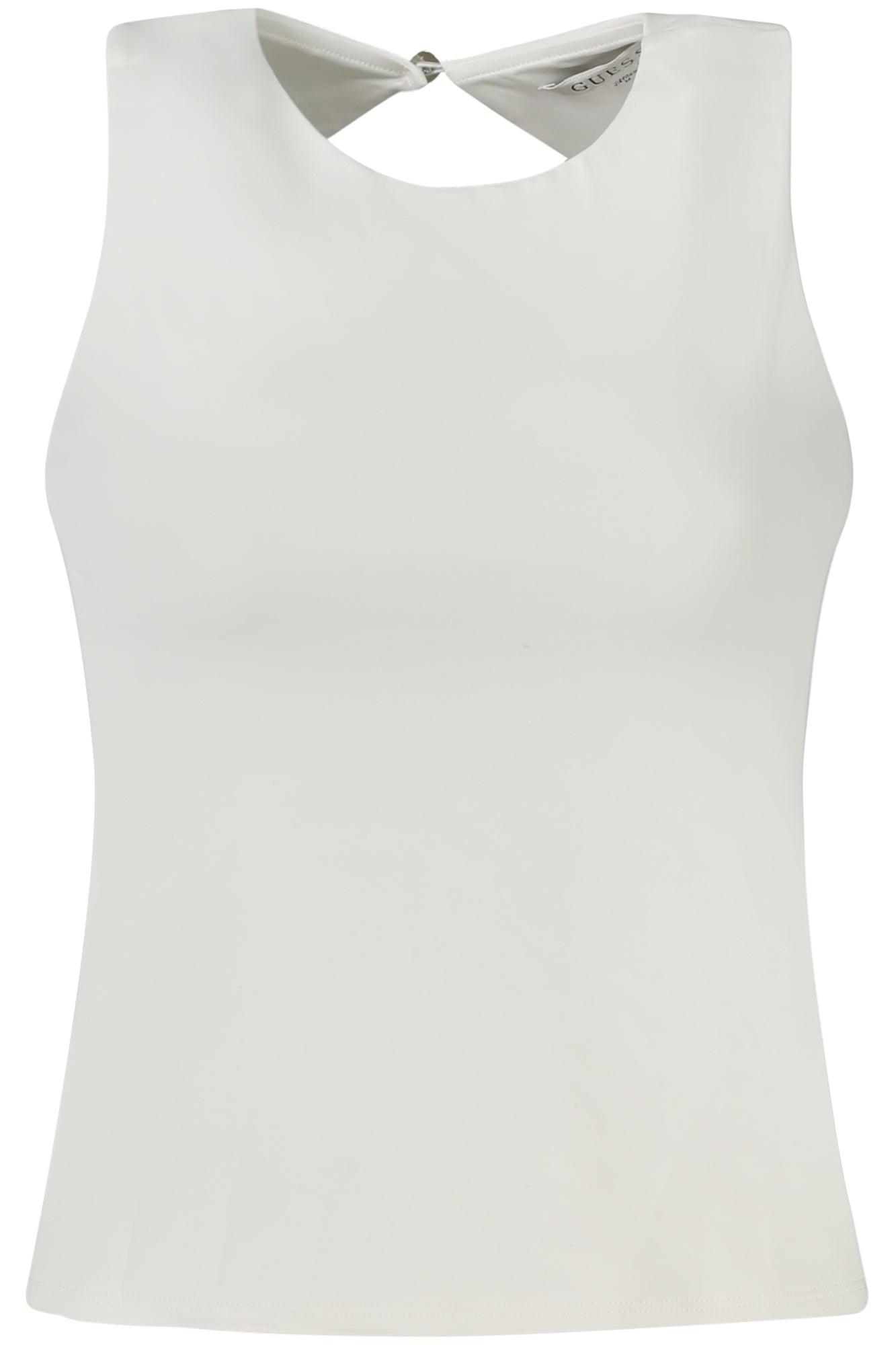 W4GP18KC7M0_BIG011 – Stylisches Damen Oberteil in Weiß mit Logo & Knopfkragen – Größe: XS, S, M, L – Farbe: Bianco