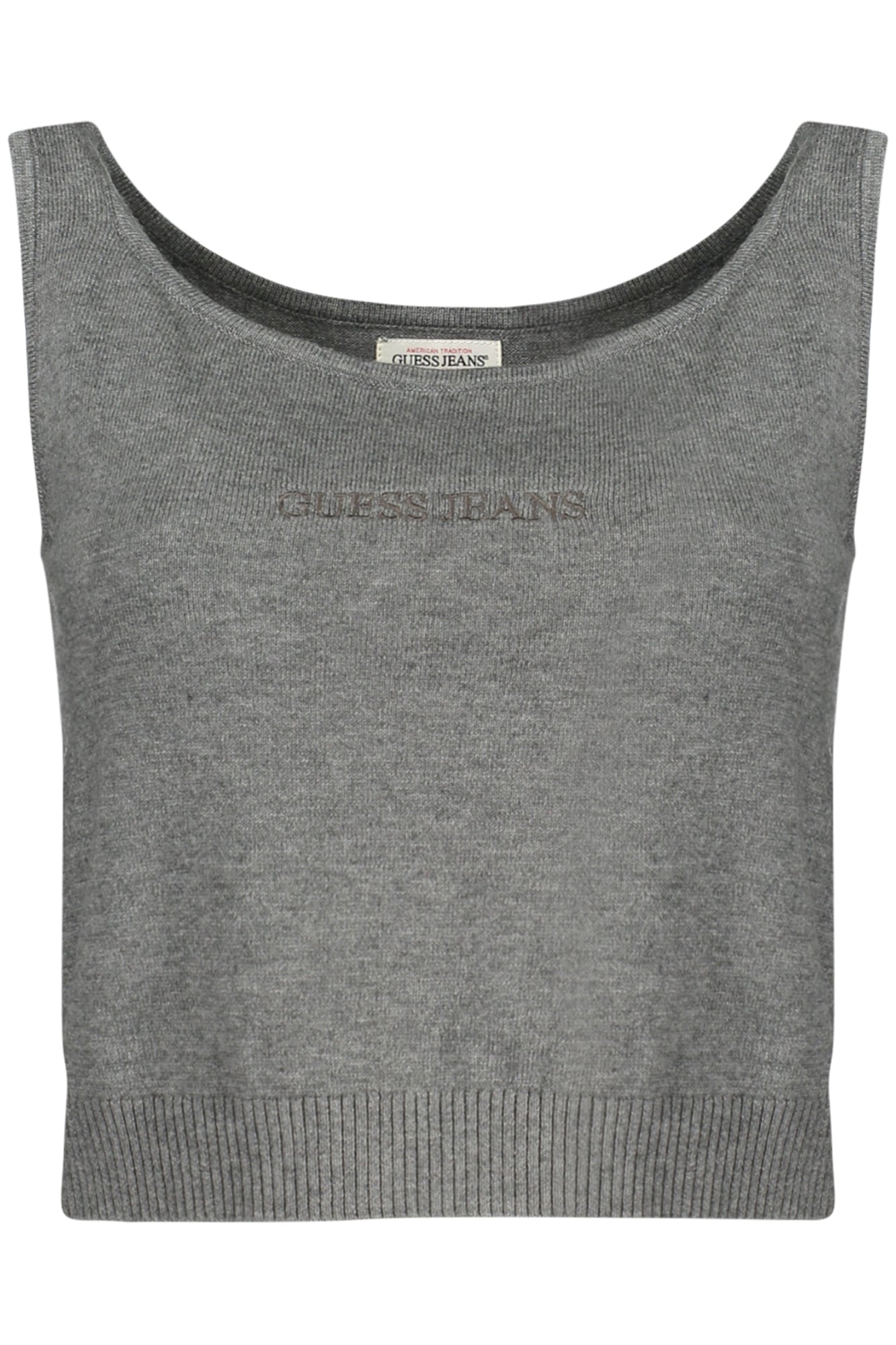 W4BR17Z3HO2_GRH91E – Graues Damen-Top mit Stickerei und weitem Ausschnitt – Größe: XS, S, M – Farbe: Grigio