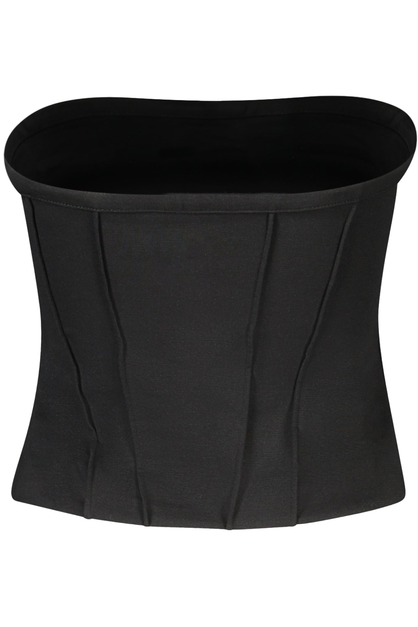 V4GP15KC5U1_NEJBLK – Elegantes Damen-Top Schwarz mit Abnehmbaren Trägern und Stickerei – Größe: M, L, S – Farbe: Nero