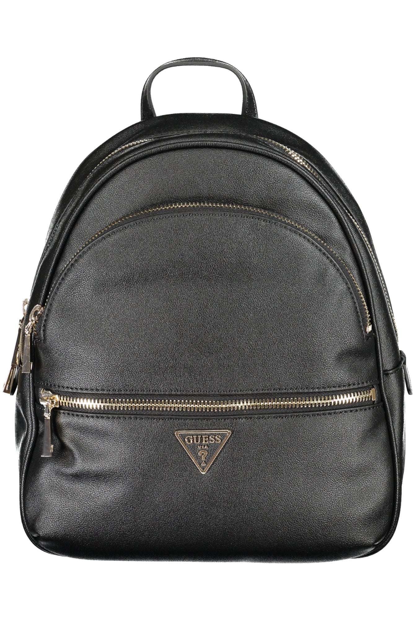BG699433_NEBLACK – Stylischer Damen Rucksack Schwarz: Praktisch mit Handyfach & Logo – Größe: UNI – Farbe: Nero