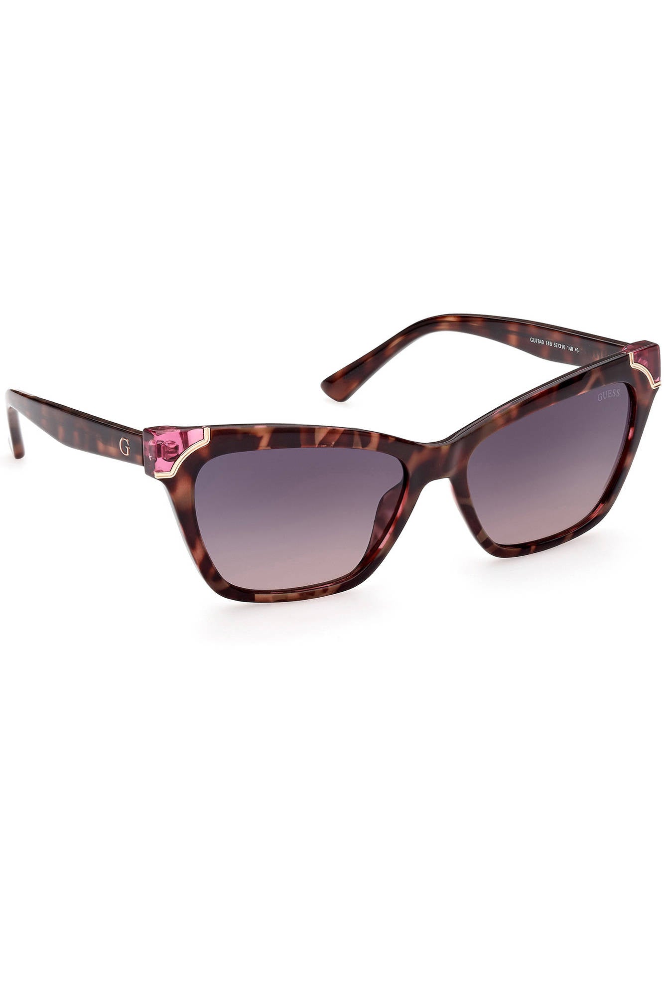 GU7840S_MARRONE_74B – Elegante Damen-Sonnenbrille in Braun mit quadratischen Gläsern – Größe: UNI – Farbe: Marrone