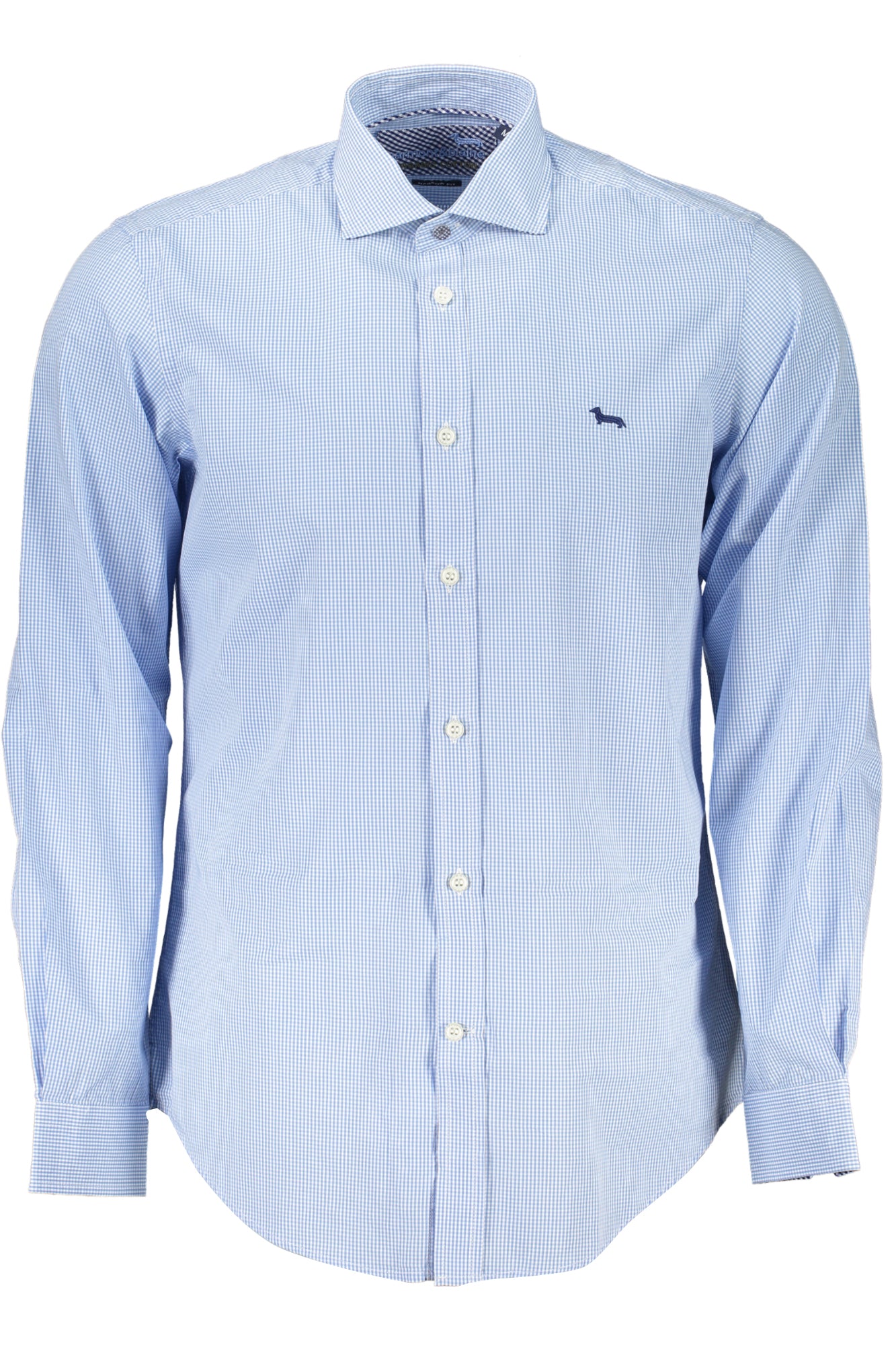 CNK012011464_AZ810 – Elegantes Herren Langarmhemd in Blau aus Bio-Baumwolle – Größe: XL, 2XL – Farbe: Azzurro