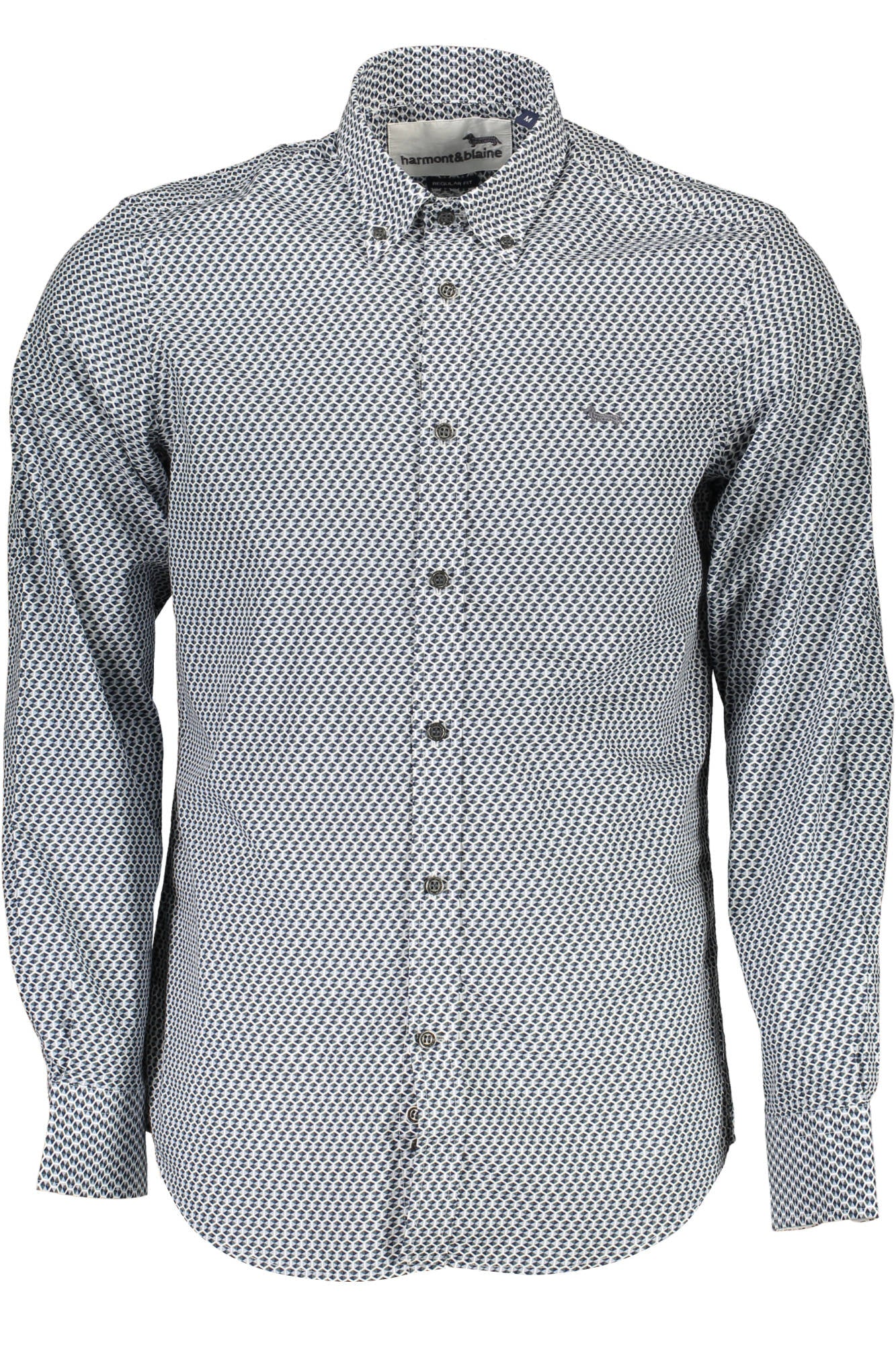 CRI026012072_BLU_900 – Elegantes Herrenhemd Blau - Langer Ärmel, Button-Down-Kragen – Größe: XL, L – Farbe: Blu