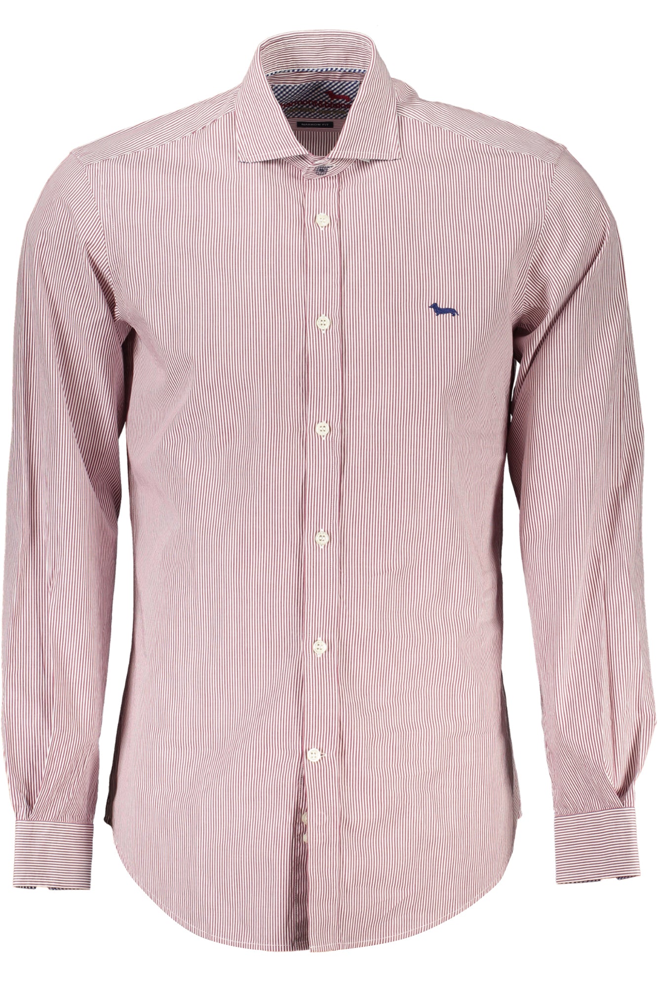 CNK012012044_RO502 – Rotes Herren Langarmshirt: Schlanker Schnitt, Bio-Baumwolle – Größe: XL, 2XL, 3XL, L – Farbe: Rosso