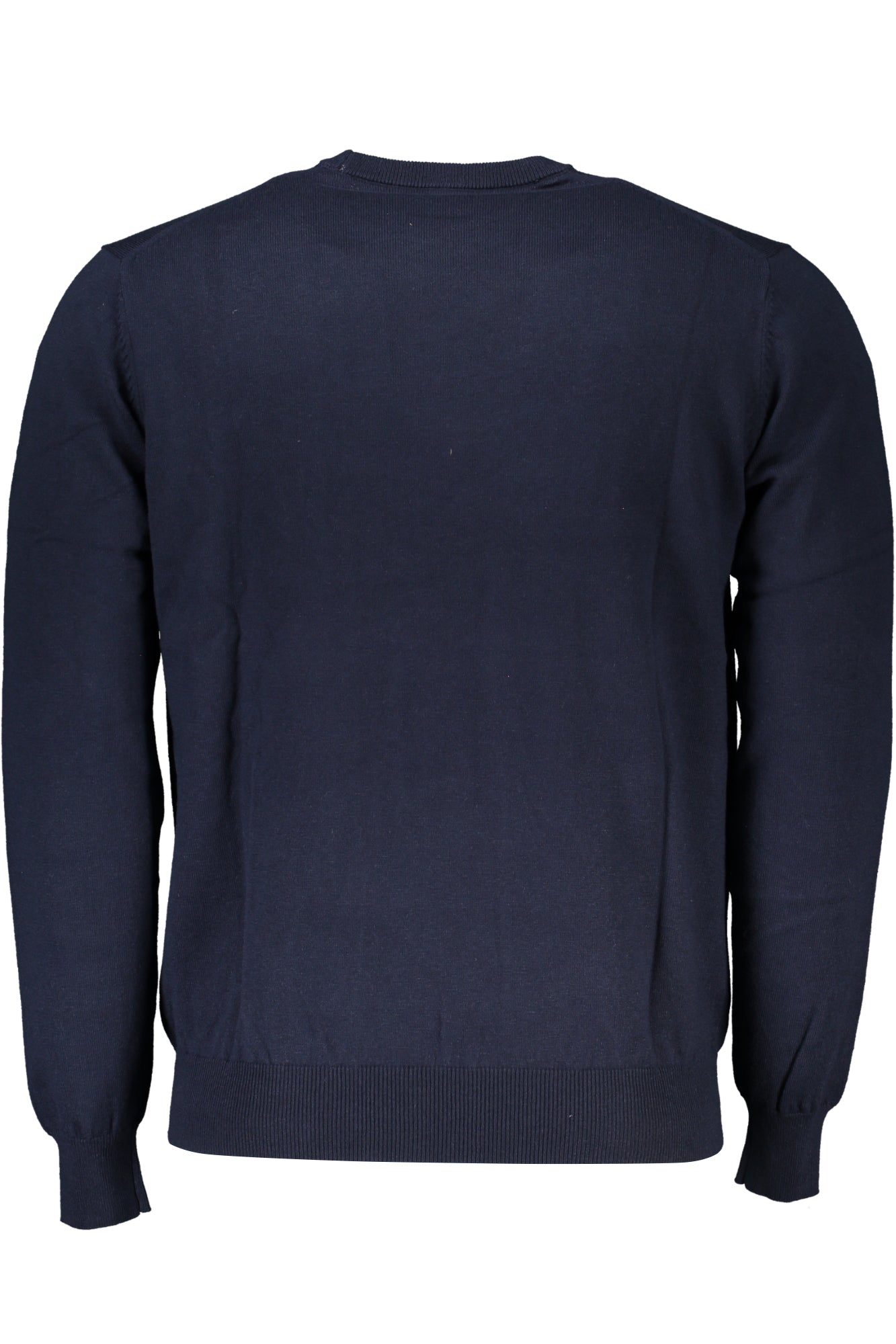 HRK012030788_BL801 – Eleganter Herrenpullover: Blau, Langarm, Rundhals mit Stickerei – Größe: L, XL, 2XL, 3XL, M – Farbe: Blu
