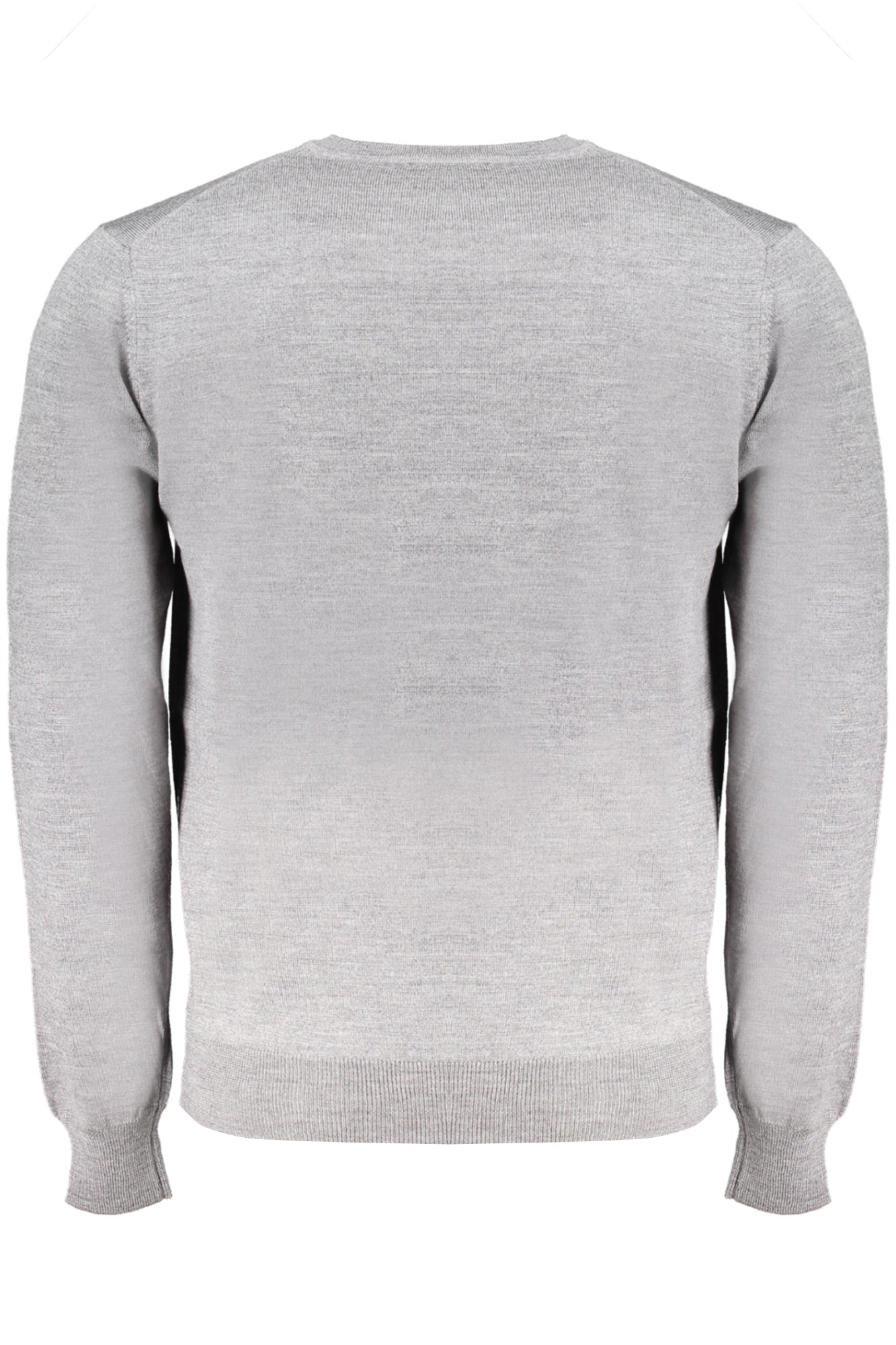 HRM001030478_GR905 – Grauer Herrenpullover aus Jersey mit Rundhals und Stickerei-Detail – Größe: S, M, L, XL, 2XL – Farbe: Grigio