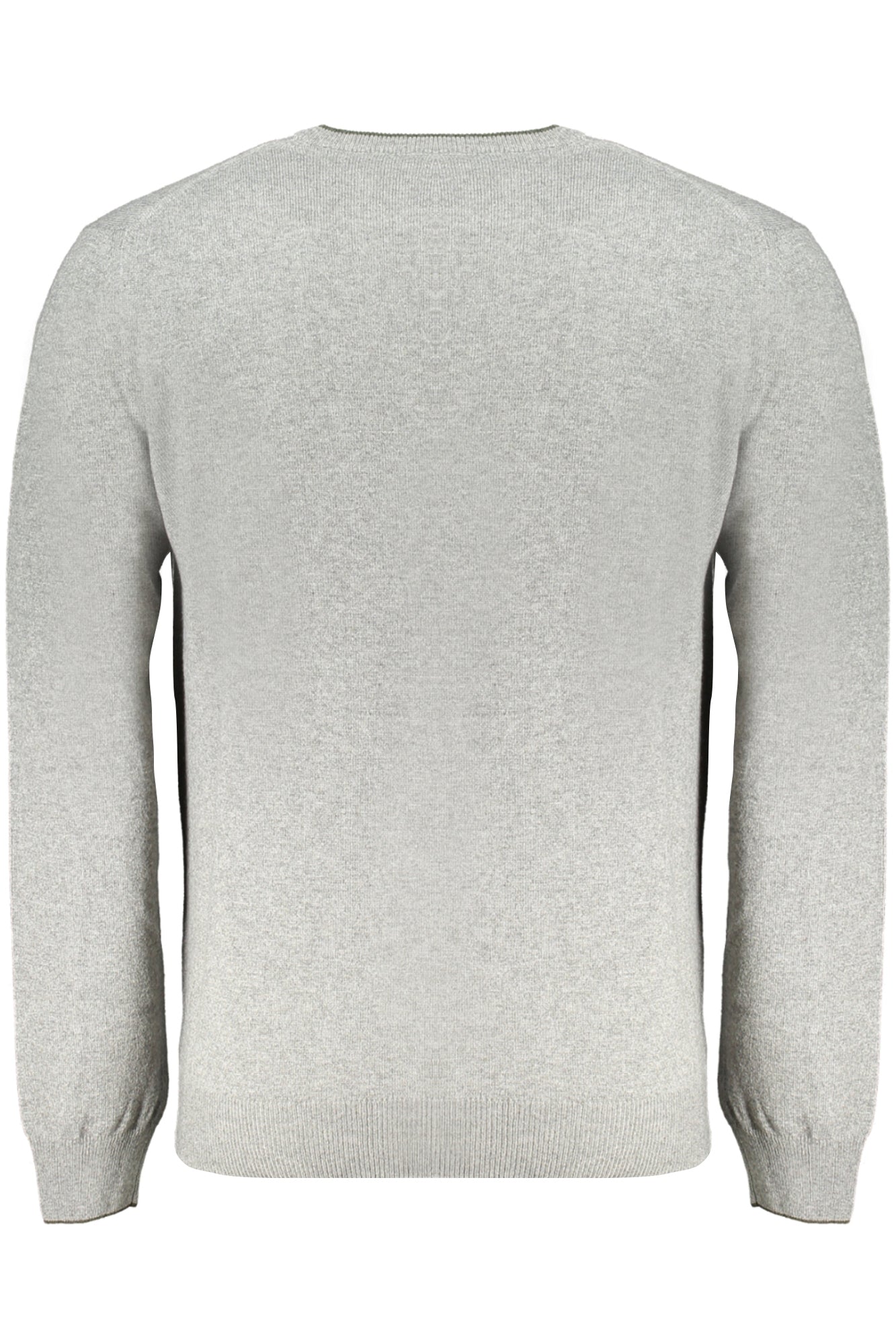 HRM007030187_GR905 – Grauer Herrenpullover mit Kontrastdetails und Stickerei kaufen – Größe: S, M, L, XL, 2XL – Farbe: Grigio