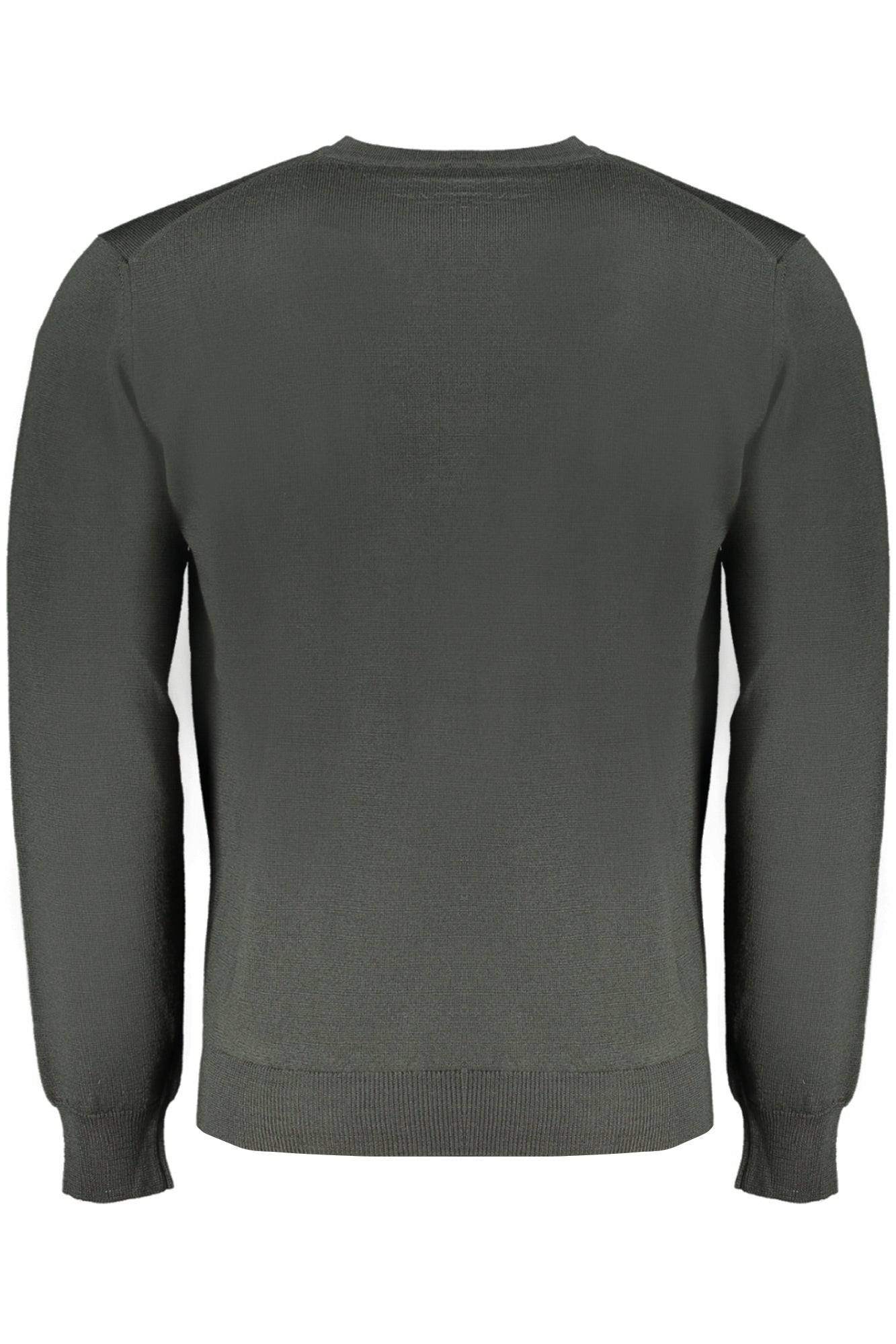 HRM001030478_VE602 – Grüner Herrenstrickpullover mit Stickerei – Langarm & Rundhals – Größe: S, M, L, XL, 2XL – Farbe: Verde