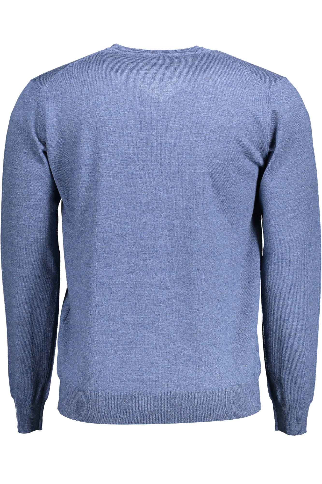 HRI002030478_BLU_856 – Eleganter Herrenpullover Blau mit V-Ausschnitt und Stickerei – Größe: S, 2XL, L – Farbe: Blu