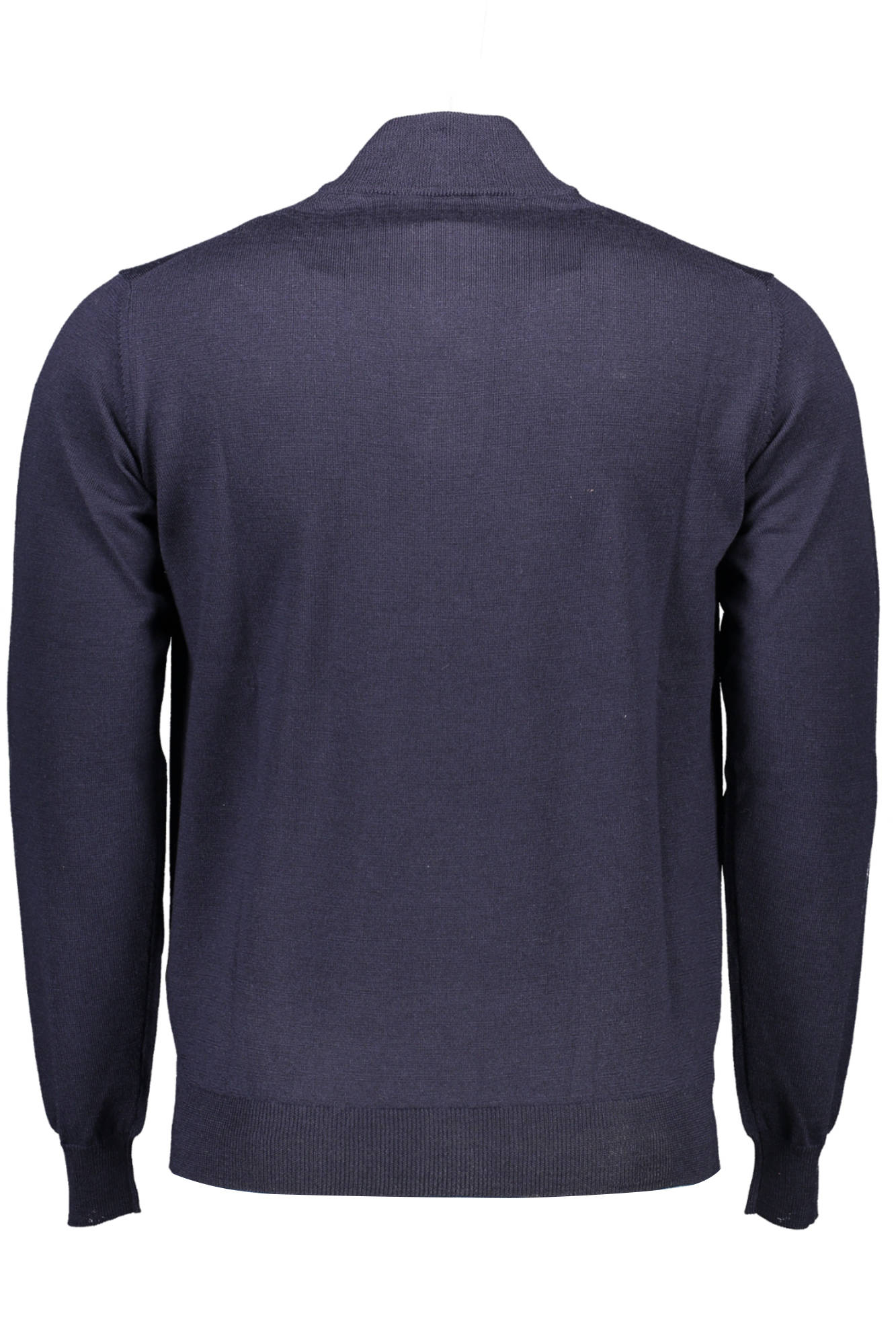 HRG004030478_BLU_801 – Eleganter Herrenpullover Blau mit Reißverschluss & Stickerei – Größe: XL, 2XL – Farbe: Blu