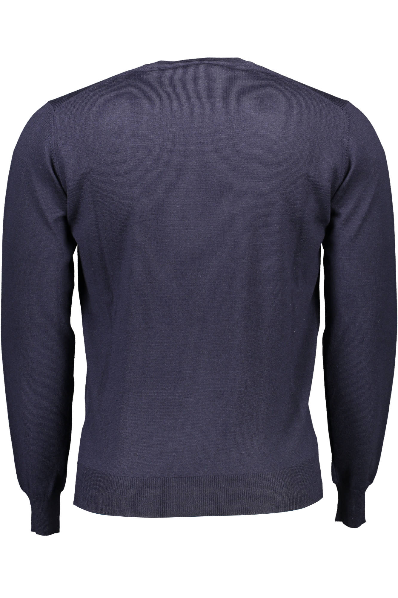 HRG001030478_BLU_801 – Eleganter Herren Pullover Blau mit Rundhalsausschnitt und Logo – Größe: 2XL – Farbe: Blu