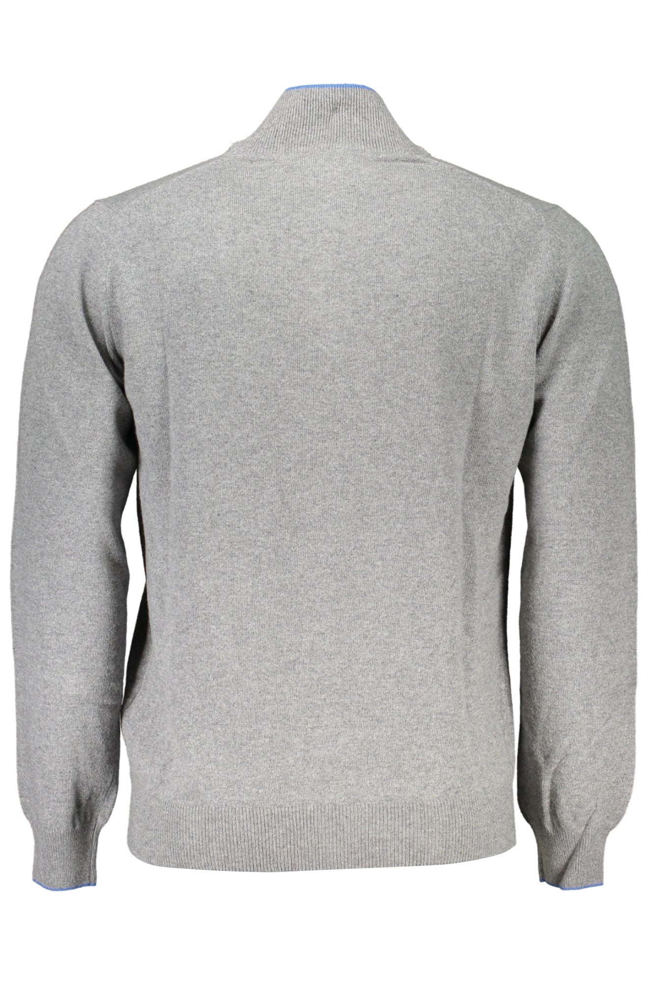 HRK444030187_GR917 – Grauer Herrenpullover mit Reißverschluss - Elegantes Design mit Details – Größe: M, L, XL, 2XL, 3XL – Farbe: Grigio