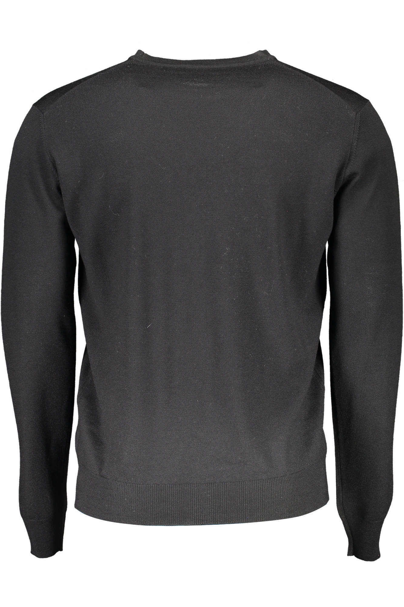 HRI001030478_NERO_999 – Eleganter Herrenpullover in Schwarz mit Rundhals und Stickerei – Größe: L, XL – Farbe: Nero