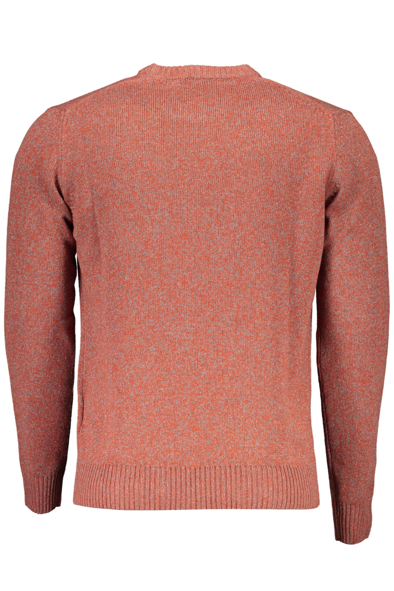 HRI396030646_ROSSO_406 – Eleganter Herrenpullover in Rot mit Kontrastdetails und Logo-Stickerei – Größe: XL, 2XL, M – Farbe: Rosso