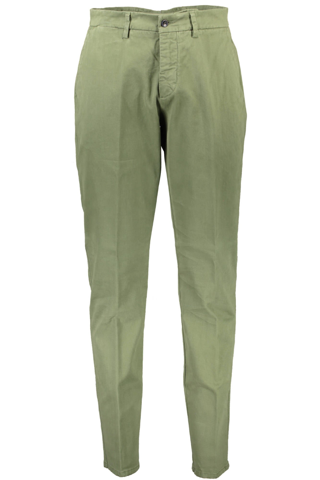 WNI300053022_VERDE_630 – Elegante Grüne Herrenhose mit Schmaler Passform und Stickerei – Größe: 46, 48, 50, 52, 54, 56 – Farbe: Verde