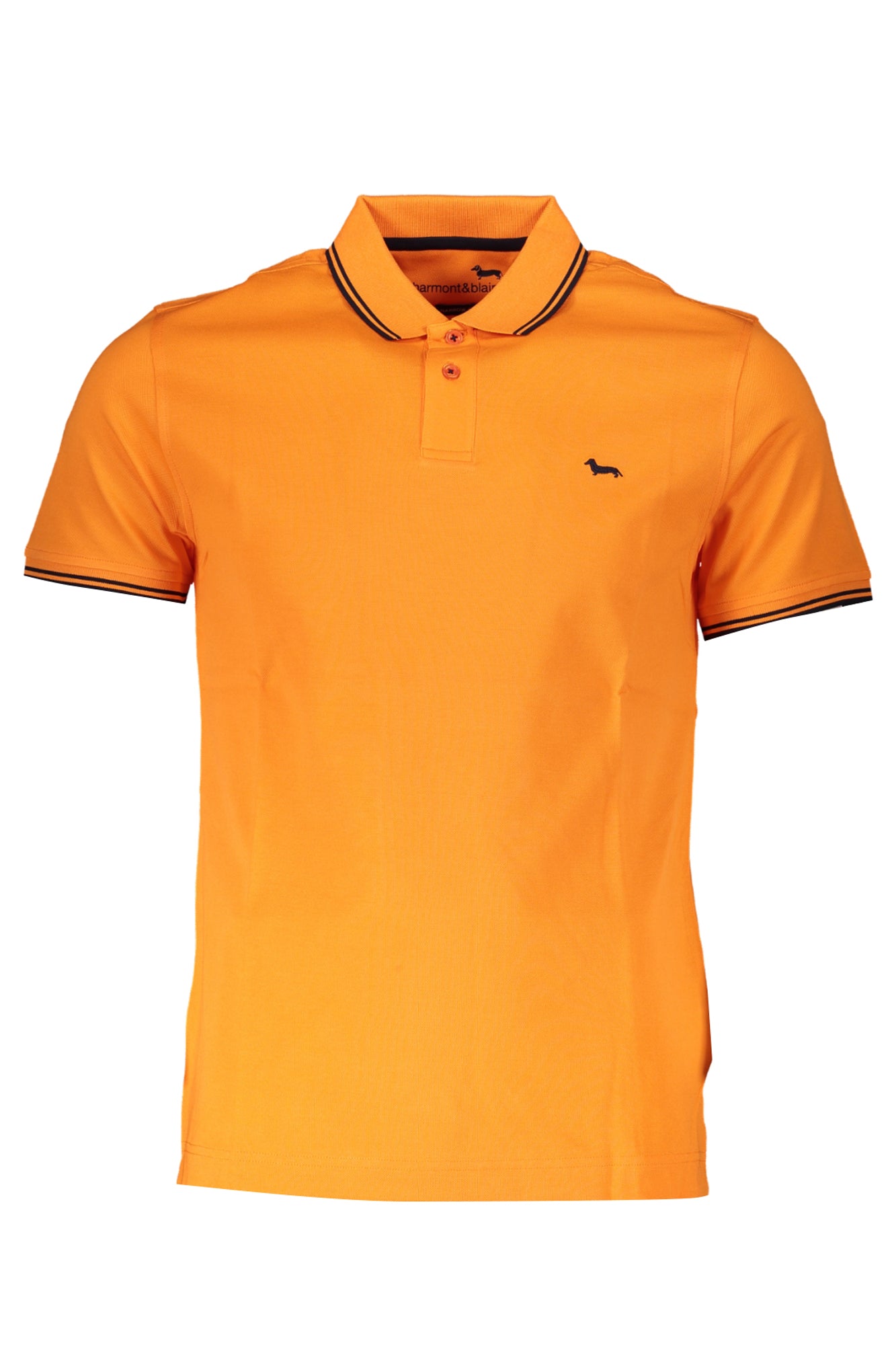 LNL010021148_AR402 – Elegantes Herren Kurzarm-Polo in Orange mit Kontrastdetails – Größe: S, M, L, XL, 2XL – Farbe: Arancione