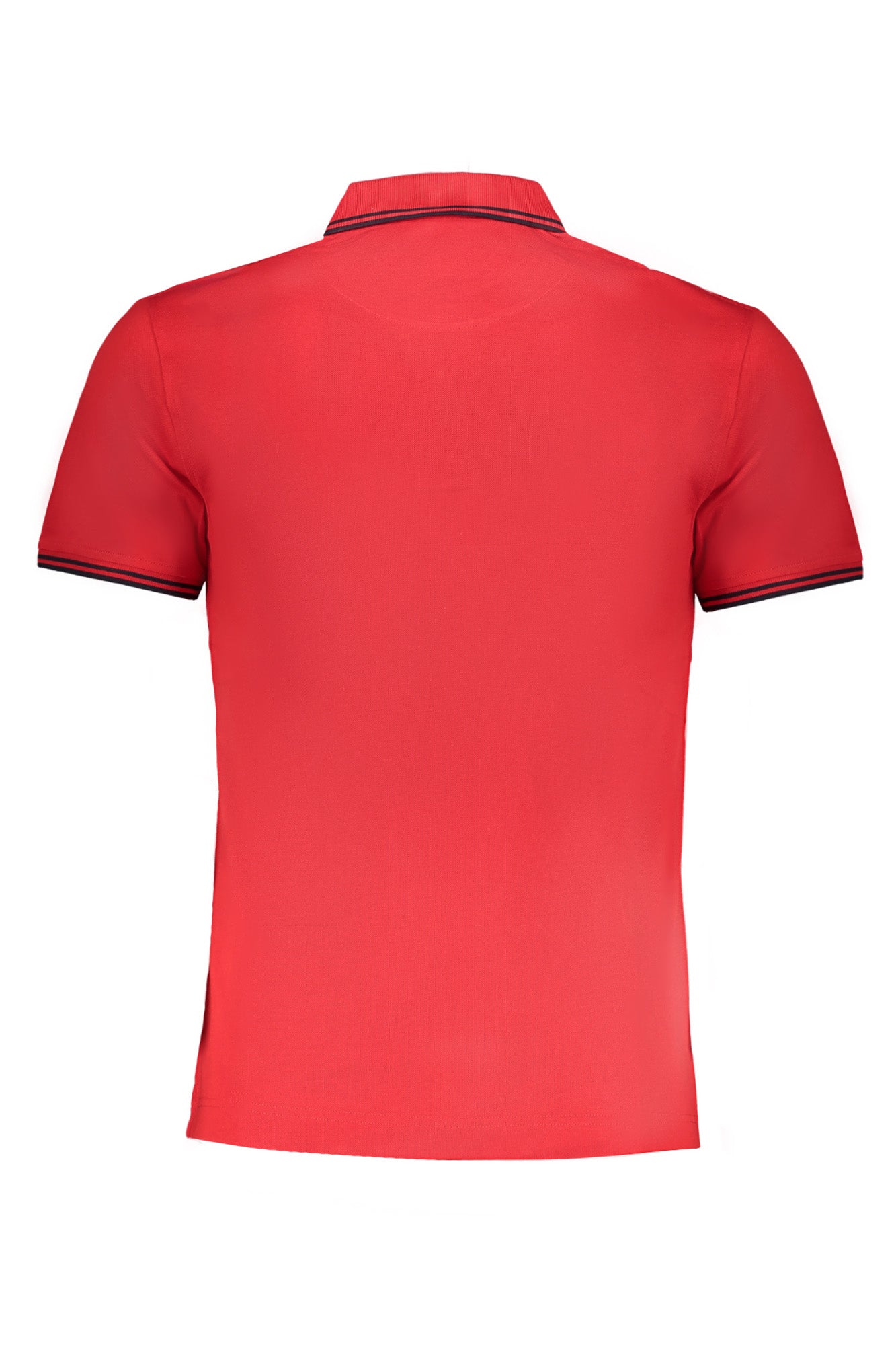 LNL010021148_RO501 – Stilvolles Herren Kurzarm-Polo in Rot mit Logo und Kontrastdetails – Größe: S, M, L, XL, 2XL, 3XL – Farbe: Rosso