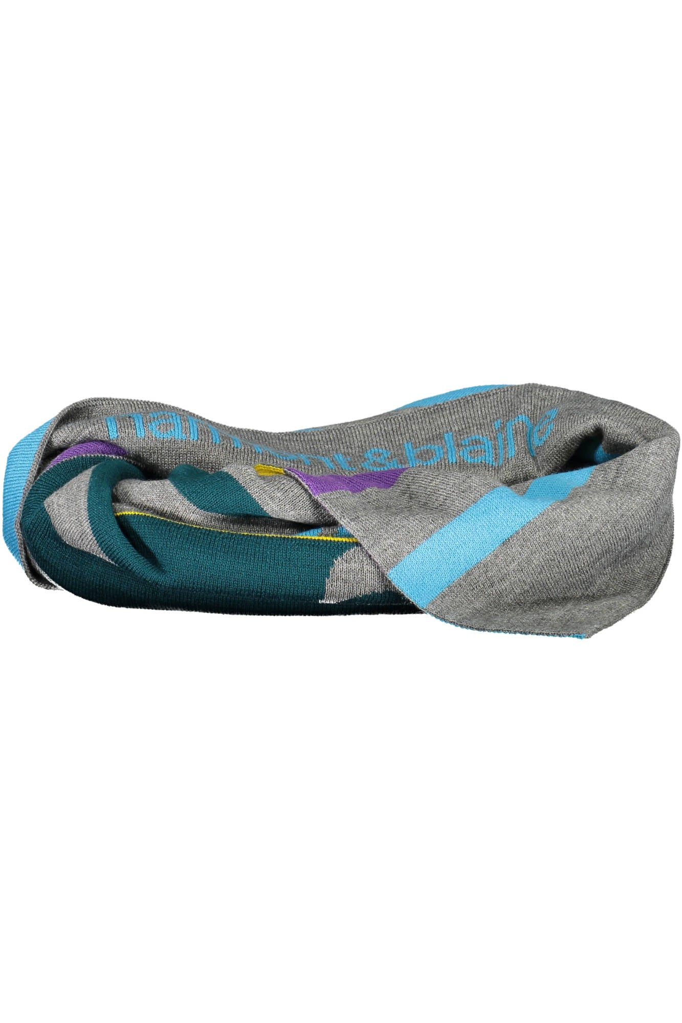 S0I125030882_GRIGIO_903 – Eleganter Herrenschal in Grau mit Kontrastdetails und Stickerei – Größe: UNI – Farbe: Grigio