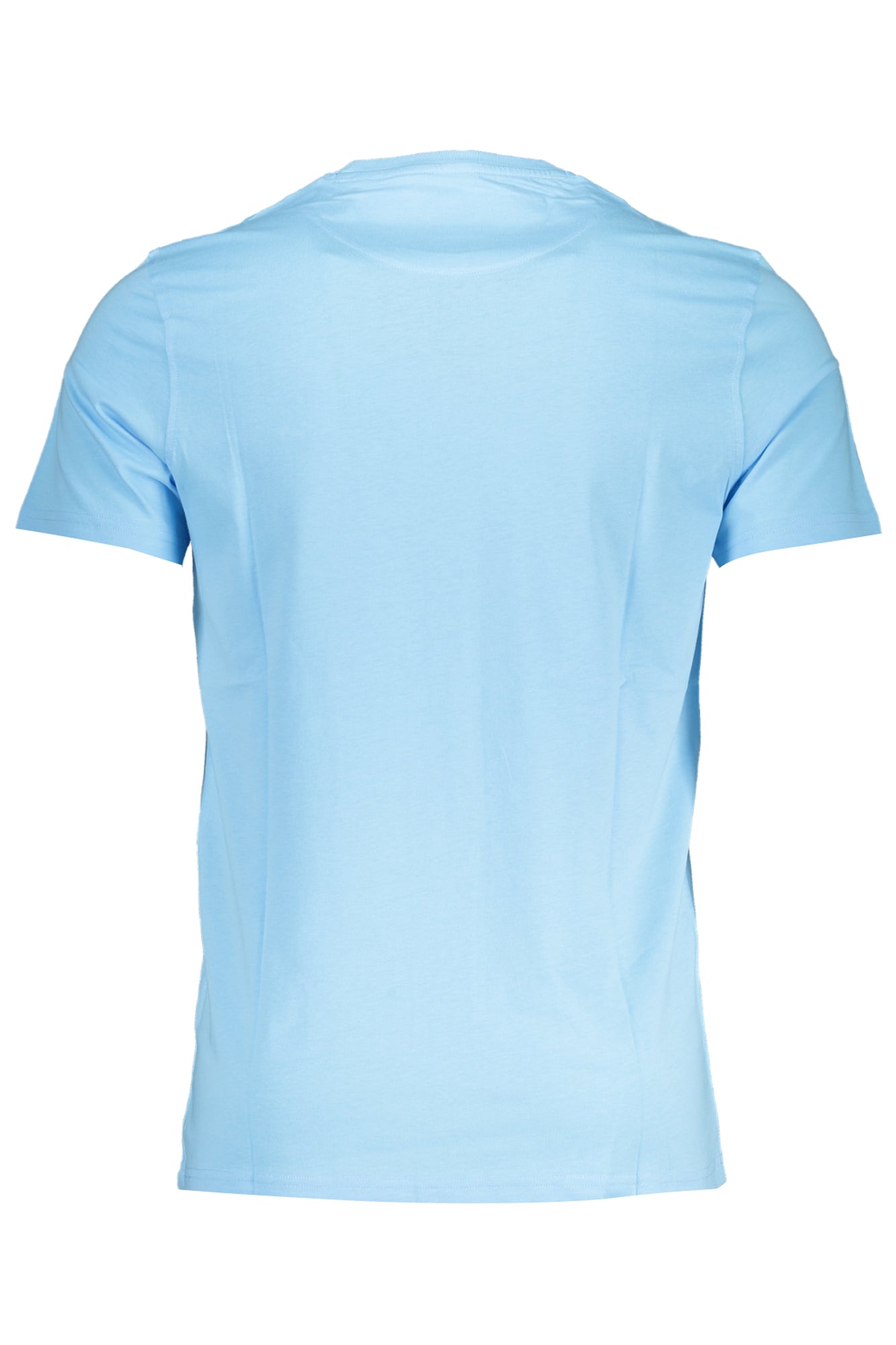 INL001021223_AZ849 – Blaues Herren Kurzarm T-Shirt mit Stickerei – Schmale Passform – Größe: Standard