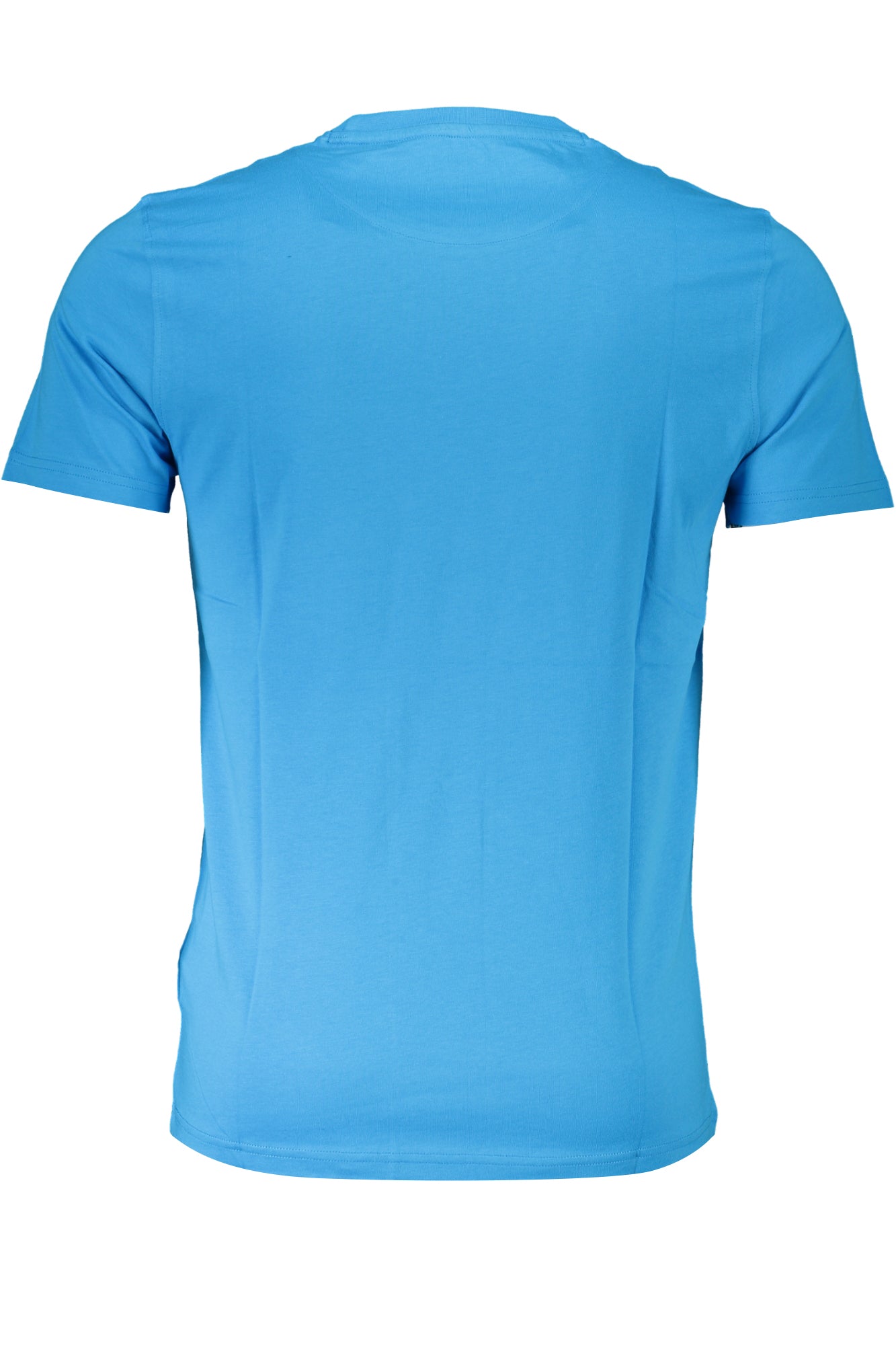 INL001021223_AZ807 – Elegantes Herren T-Shirt Blau: Schmaler Schnitt & Stickerei Logo – Größe: XL, M, L – Farbe: Azzurro
