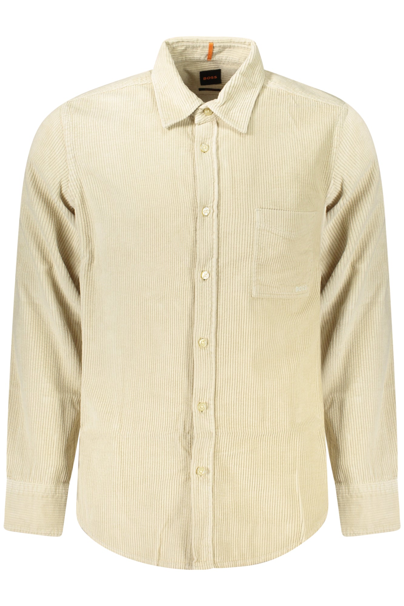 50524747RELEGANT6_BE271 – Beiges Herrenhemd Langarm, Regular Fit, Bio-Baumwolle, Italienischer Kragen – Größe: S, M, L, XL, 2XL – Farbe: Beige