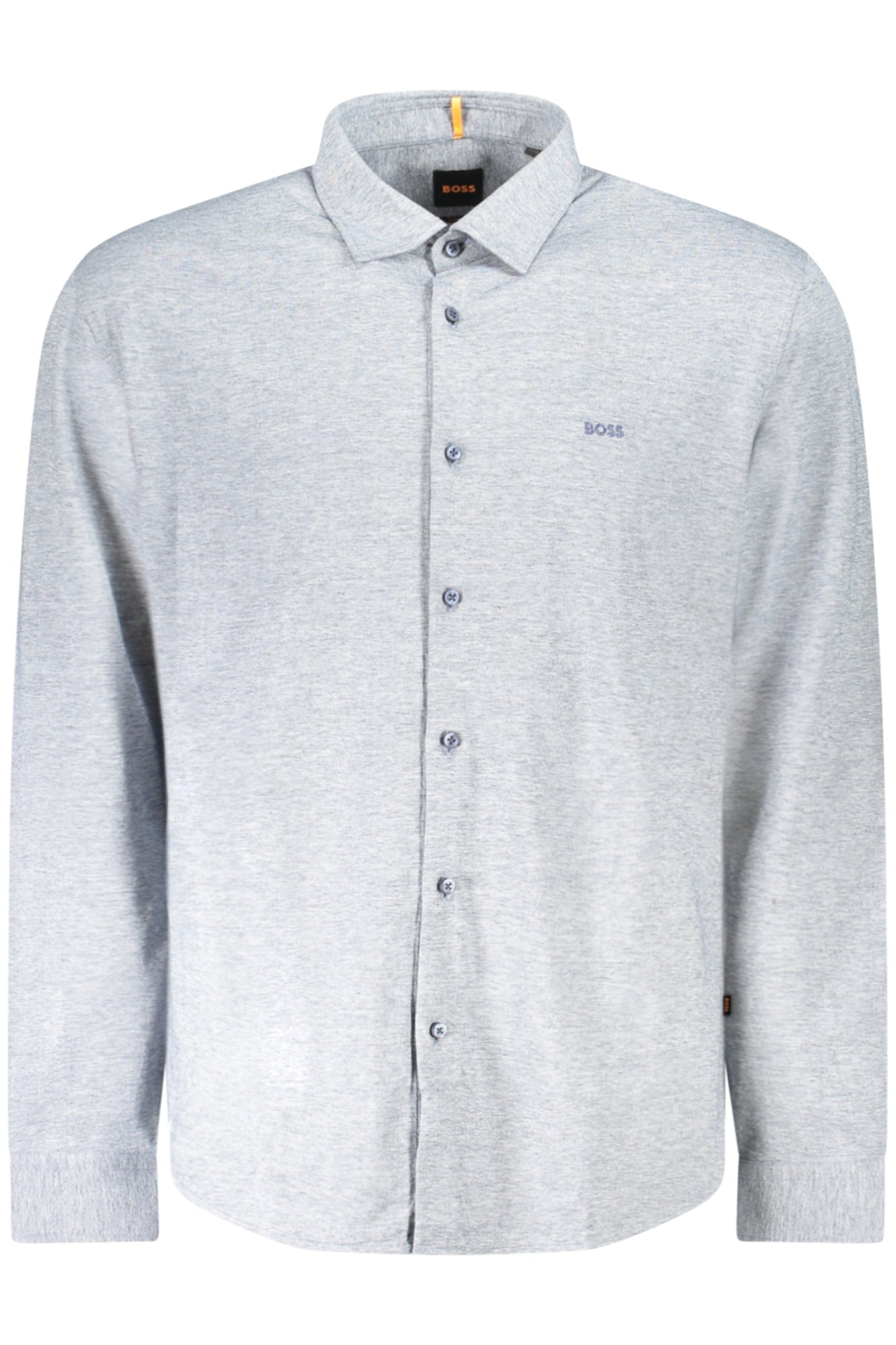 50519748MYSOFT2_BL464 – Slim Fit Herrenhemd in Blau mit französischem Kragen und Logo – Größe: S, L, XL, 2XL – Farbe: Blu