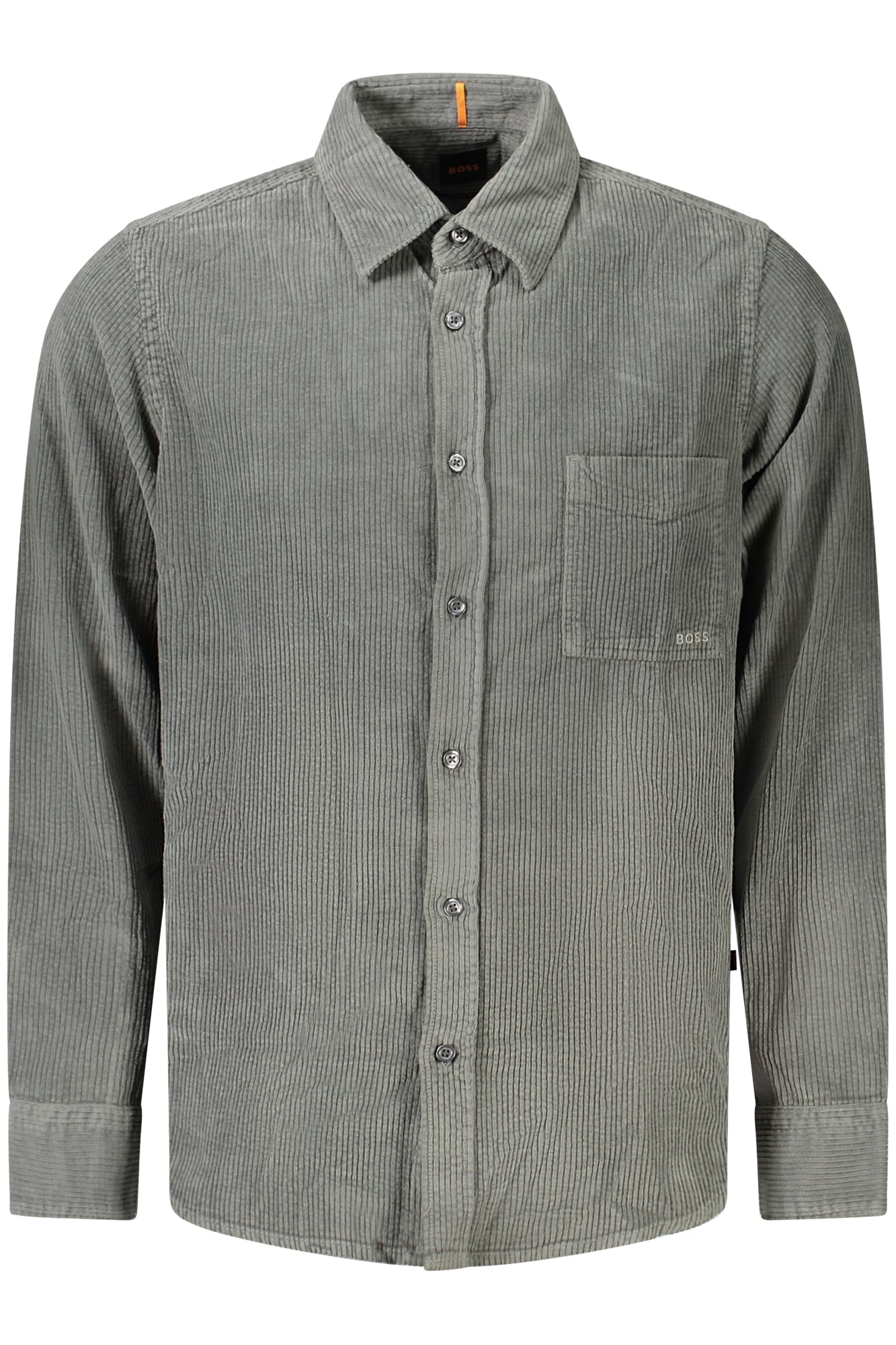 50524747RELEGANT6_VE076 – Grünes Herrenhemd aus Bio-Baumwolle mit italienischem Kragen – Größe: S, M, L, XL, 2XL – Farbe: Verde