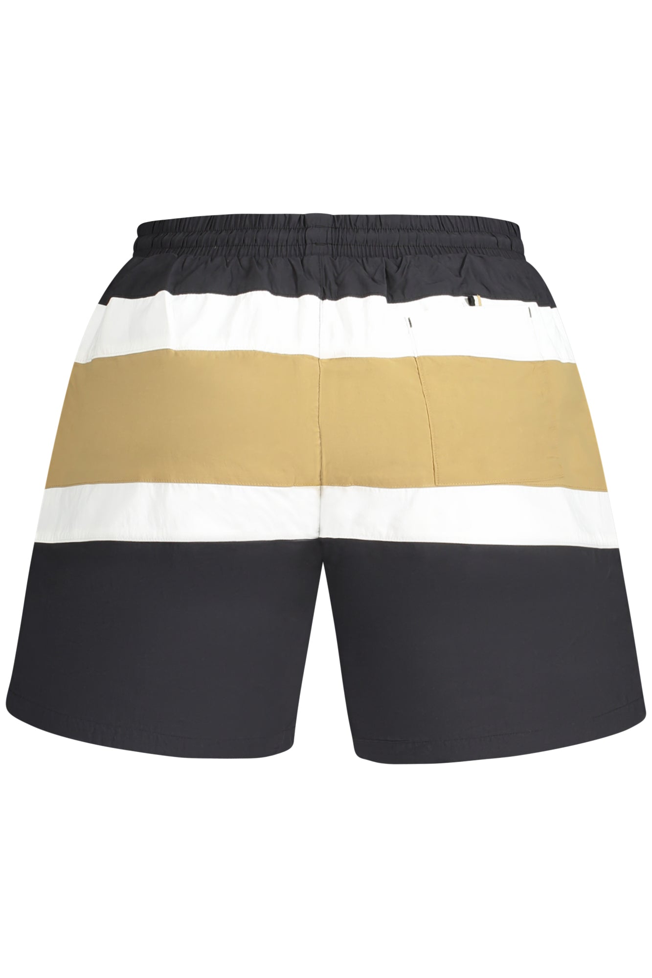 50515700RICO_NE001 – Herren Badeshorts Schwarz mit Streifen und Elastischem Bund – Größe: S, M, L, XL, 2XL – Farbe: Nero