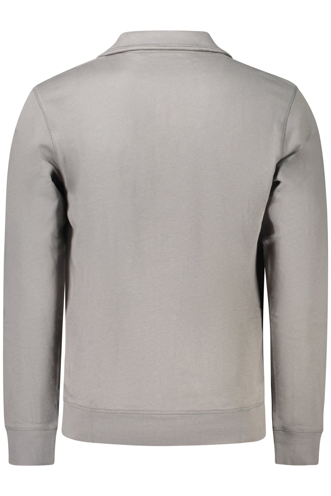 50468926ZETRUST_GR029 – Bio-Baumwolle Herren Sweatshirt Grau mit Halbreißverschluss & Logo – Größe: S, M, L, XL, 2XL – Farbe: Grigio