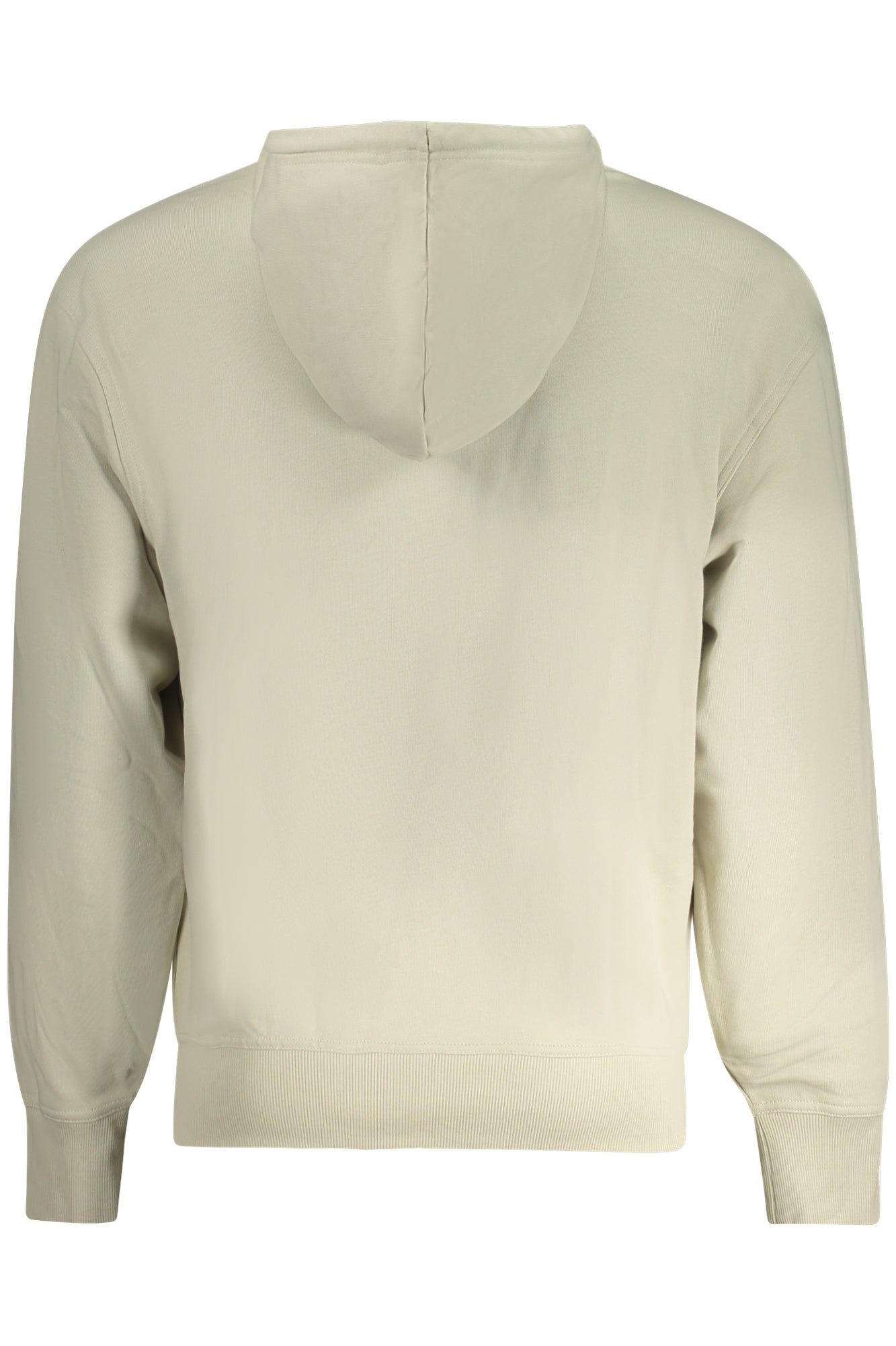 50487134WEBASICHOOD_BE271 – Beiger Herren Kapuzenpullover ohne Reißverschluss mit Logo und Tasche – Größe: S, M, L, XL, 2XL – Farbe: Beige