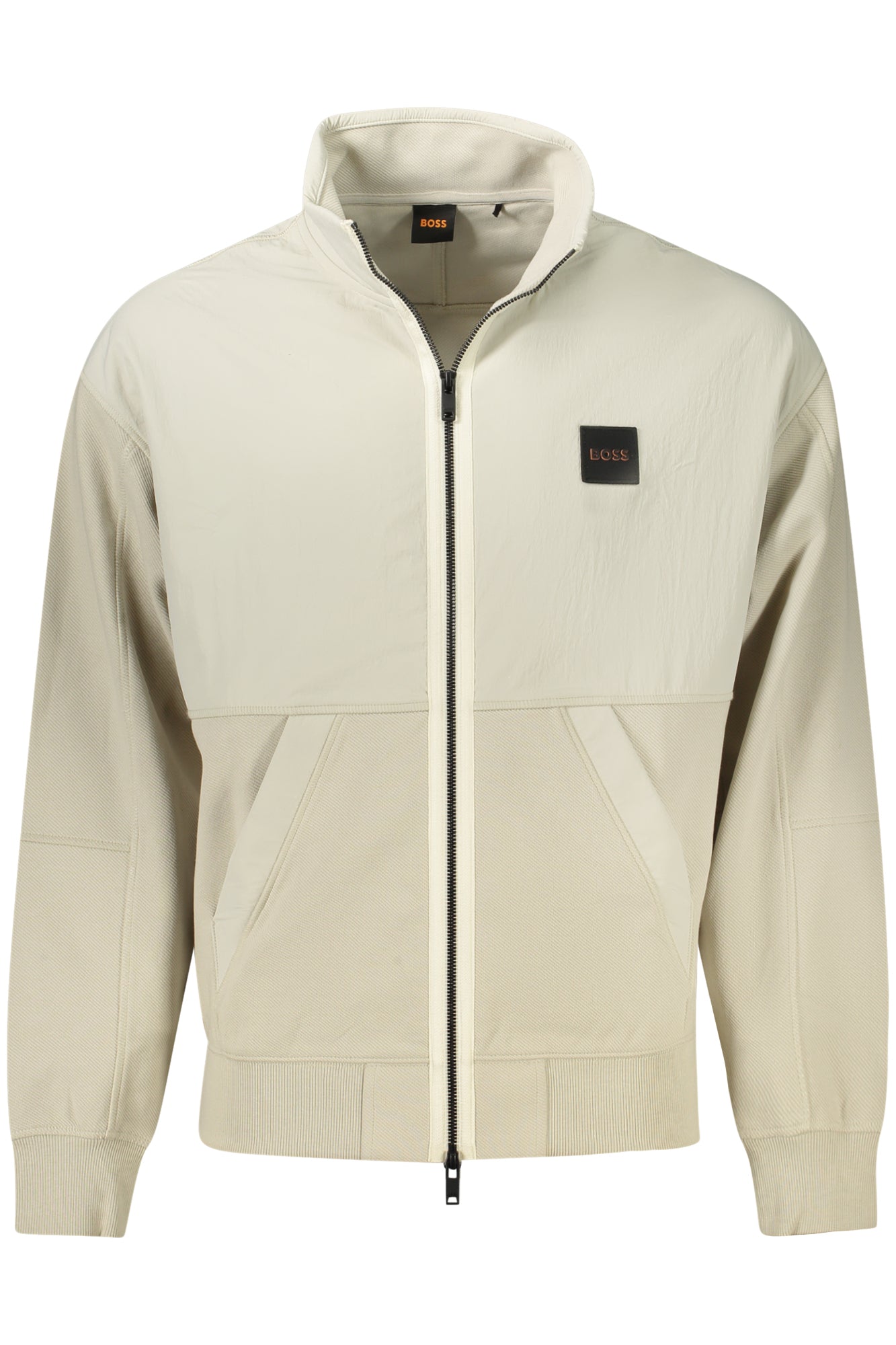 50519194ZENYLONBOSS_BE271 – Elegante Herren-Sportjacke Beige mit Kontrastdetails und Reißverschluss – Größe: S, 2XL – Farbe: Beige
