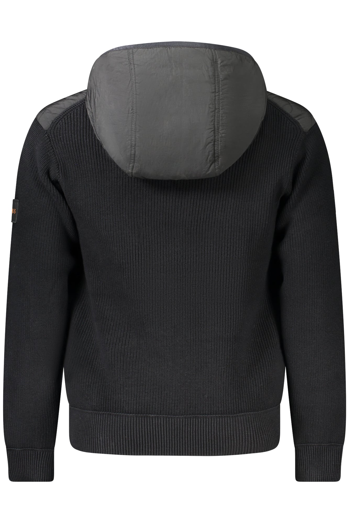 50516886KALBERO_NE001 – Elegante Herren-Sportjacke in Schwarz mit Kapuze und Kontrastdetails – Größe: S, M, L, XL, 2XL – Farbe: Nero