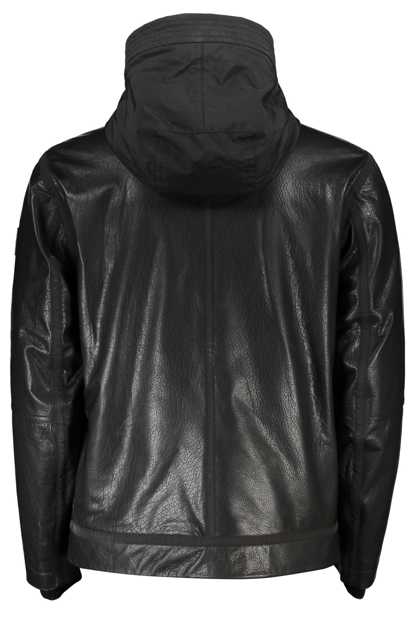 50498509_NE001 – Stylische Herrenjacke Schwarz mit Kapuze - Umweltfreundlich & Gefüttert – Größe: 46, 48 – Farbe: Nero