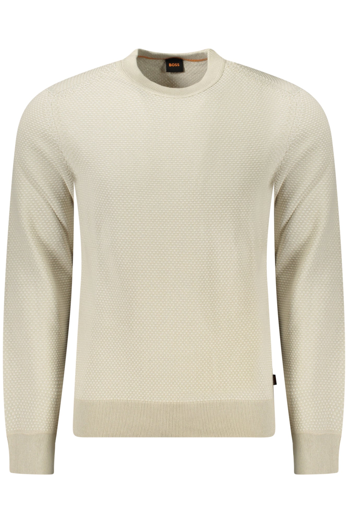 50519081KAPOKSI_BE271 – Eleganter Herrenpullover Beige mit Kontrastdetails und Rundhals – Größe: M, L, XL, 2XL – Farbe: Beige