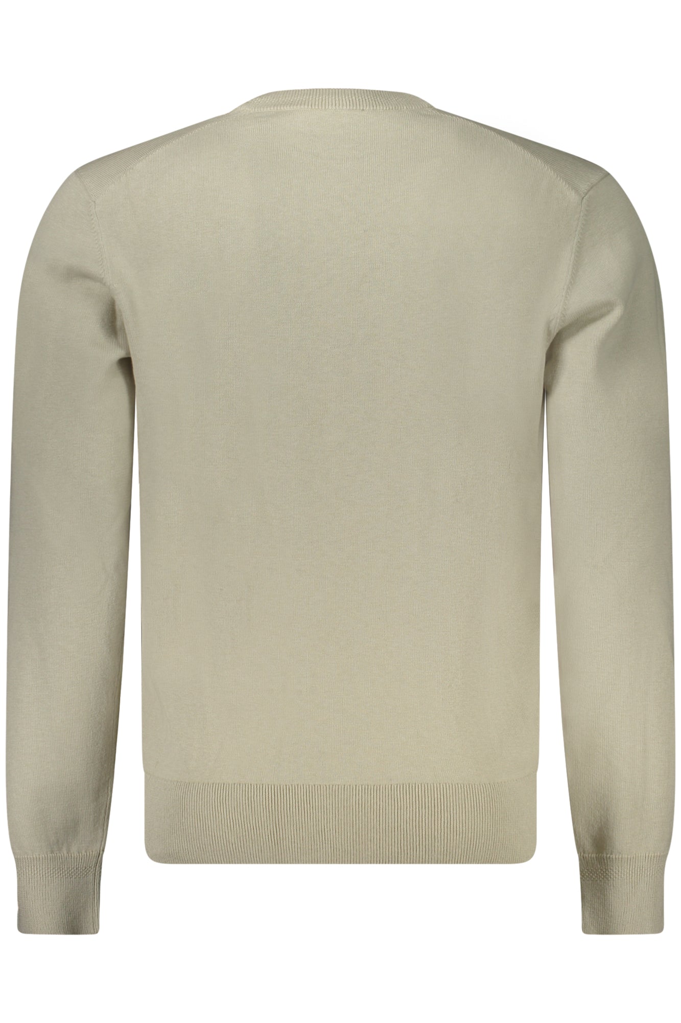 50471343KANOVANO_BE271 – Stilvoller Herrenpullover Beige mit Rundhalsausschnitt und Applikation – Größe: S, M, L, XL, 2XL – Farbe: Beige