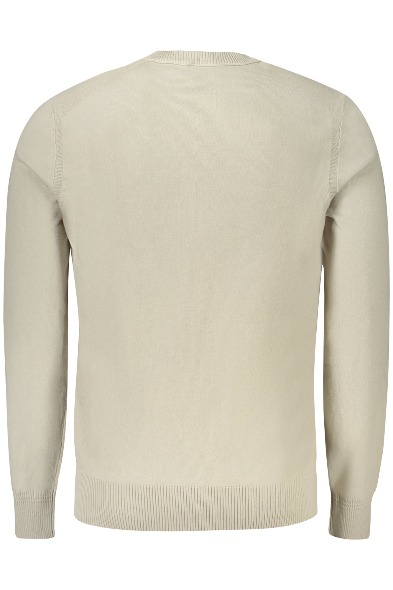 50508766ASACC_BE271 – Eleganter Herrenpullover Beige mit Rundhals und Feiner Stickerei – Größe: M, L, XL, S – Farbe: Beige