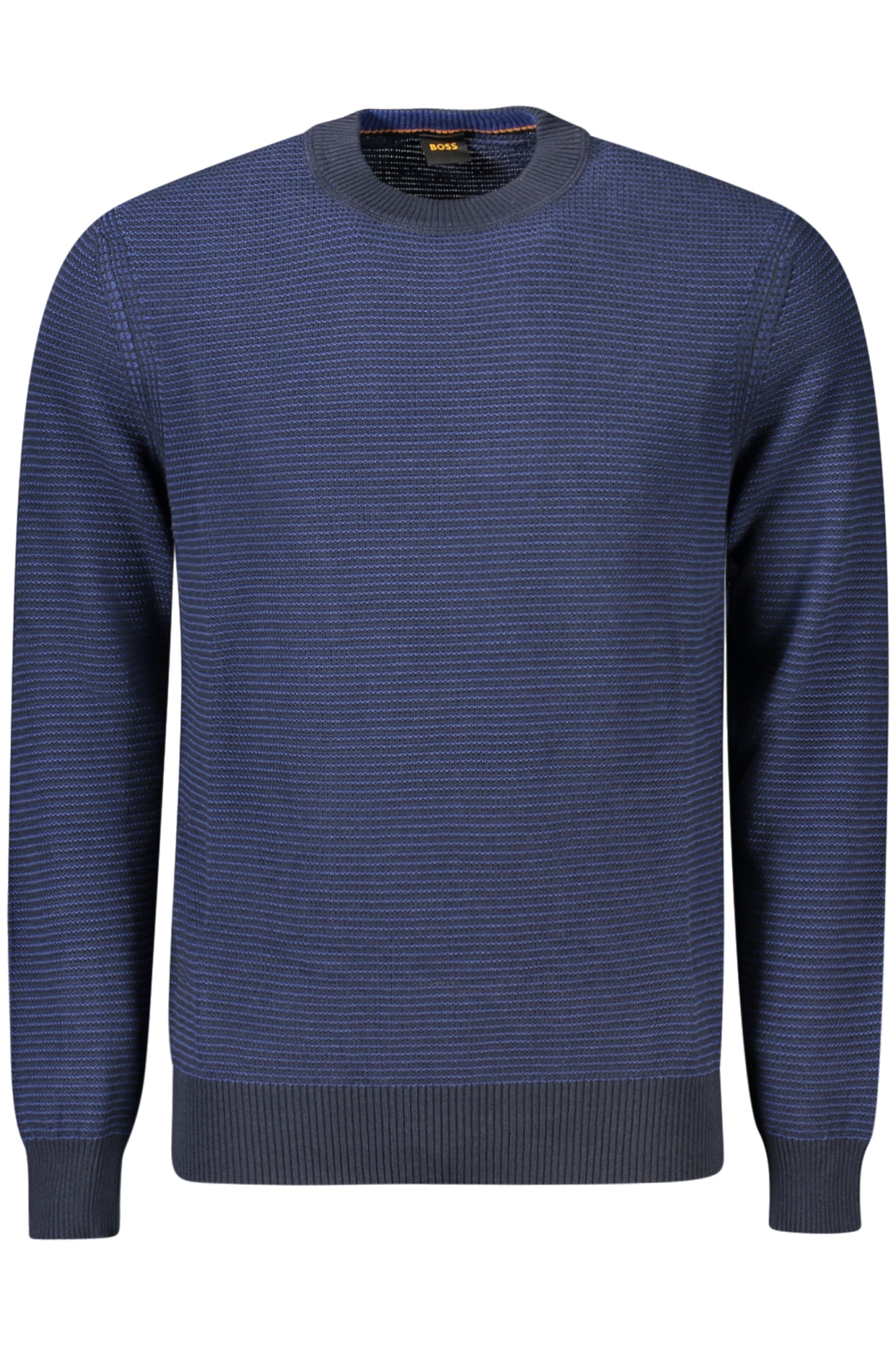 50523575AMERCURY_BL404 – Herrenpullover Blau: Langarmshirt mit Rundhals und Kontrastdetails – Größe: S, M, L, XL, 2XL, 3XL – Farbe: Blu