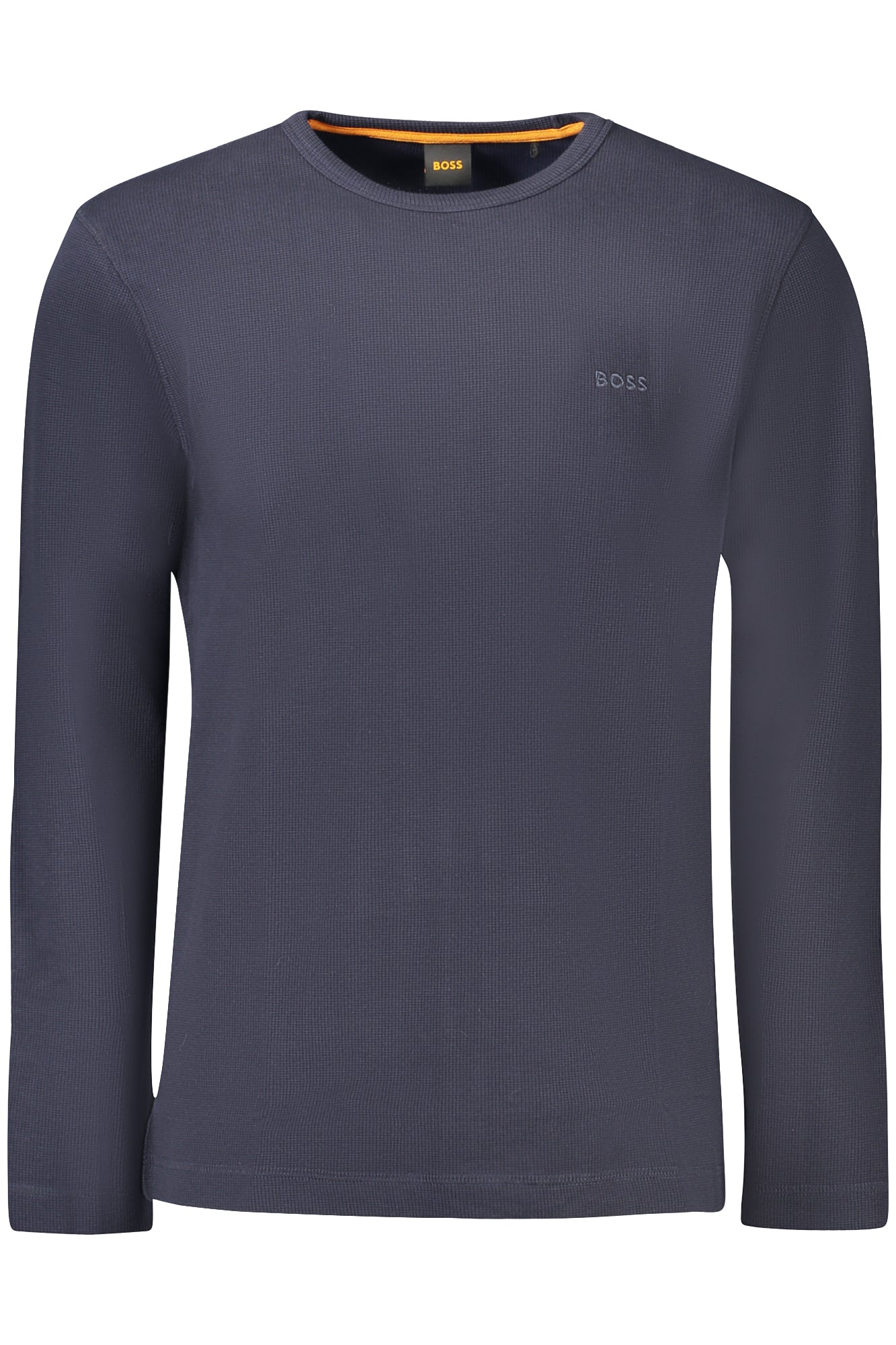 50520725TEMPESTO_BL404 – Eleganter Blauer Herrenpullover mit Rundhals und Stickerei-Details – Größe: S, M, L, XL, 2XL, 3XL – Farbe: Blu