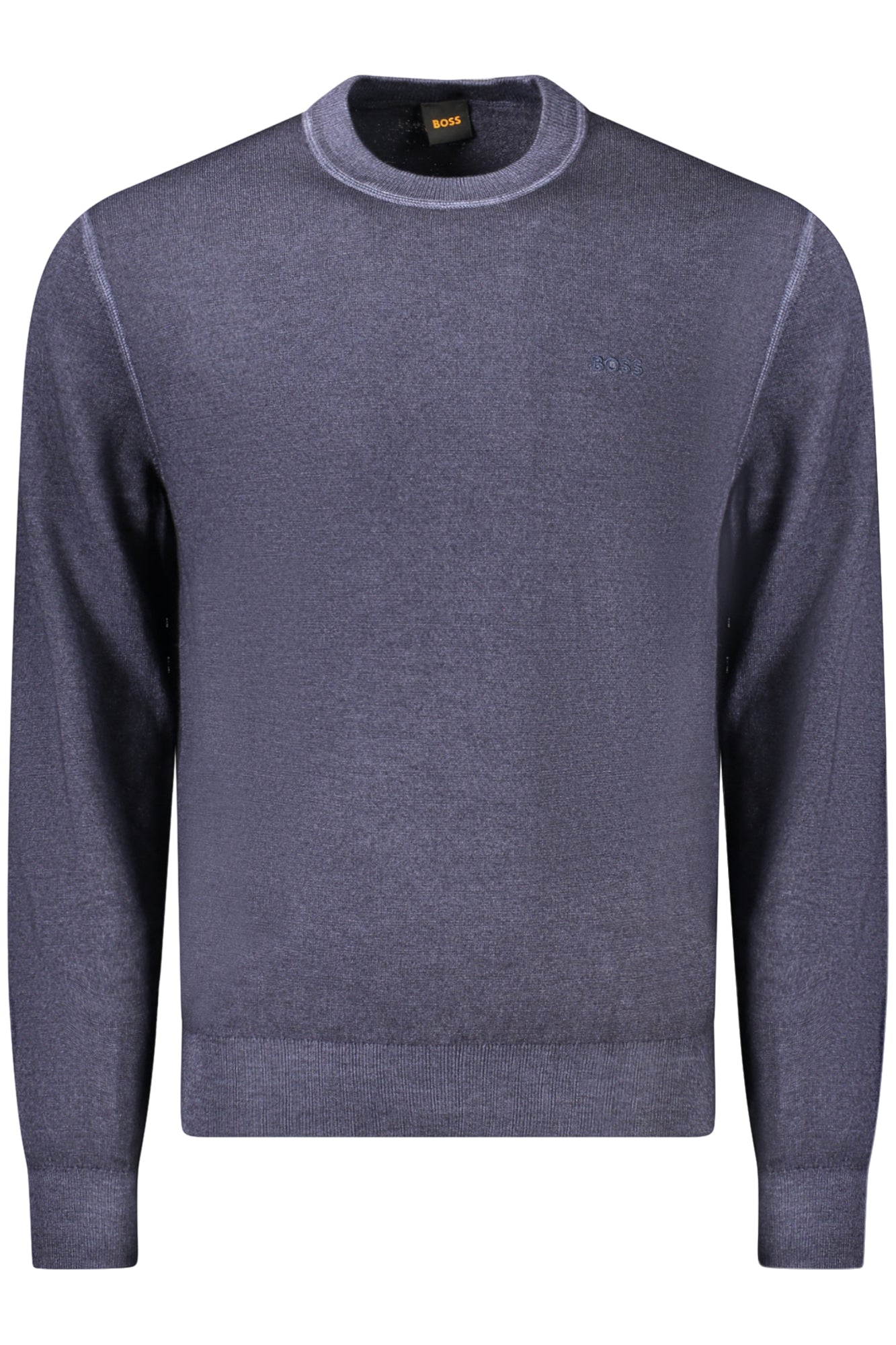 50527334ASTEFANO_BL404 – Eleganter Herren Pullover in Blau: Langarm, Rundhals, mit Stickereien – Größe: M, L, XL, 2XL – Farbe: Blu