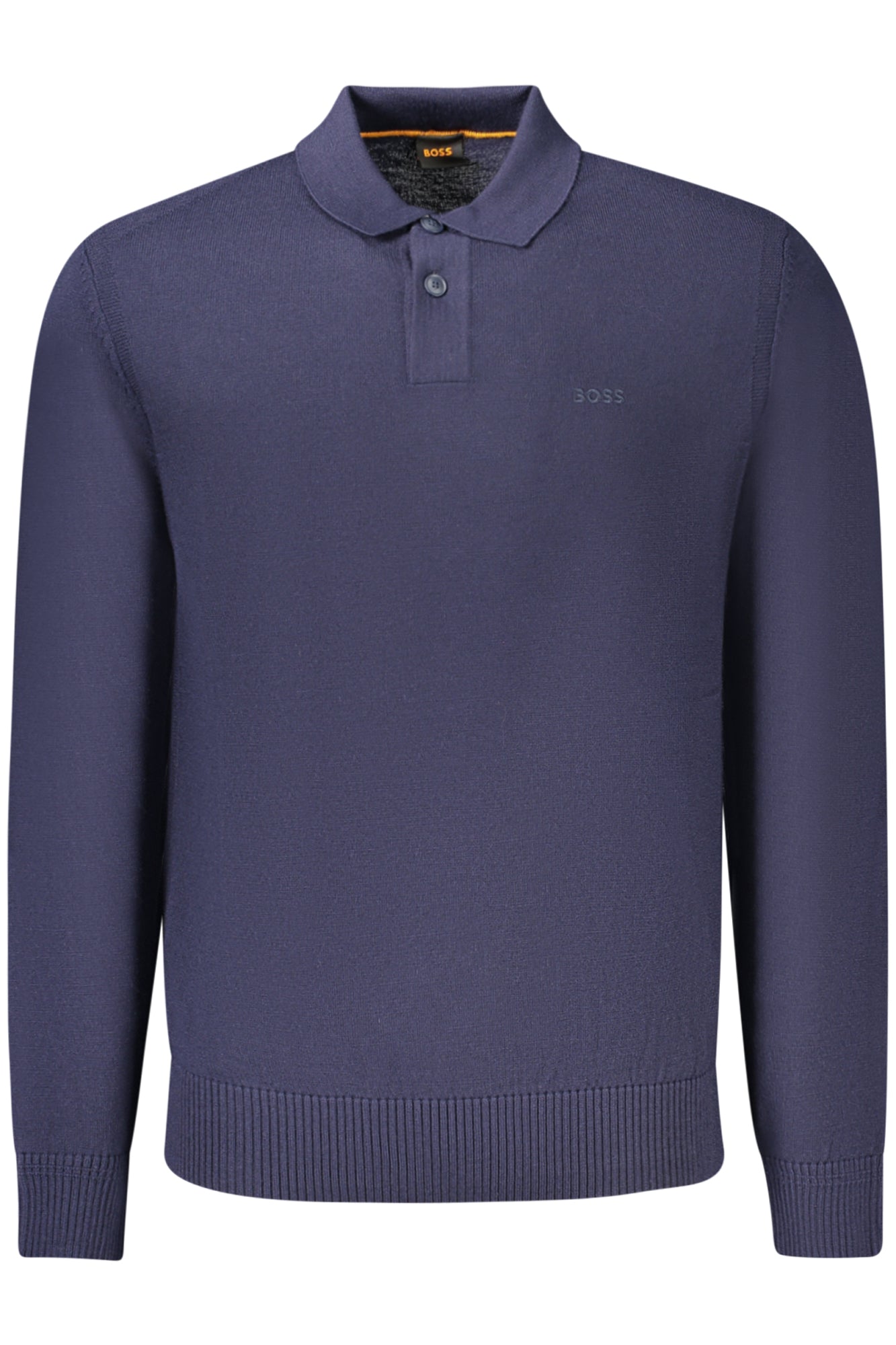 50519958AVAC_BL404 – Eleganter Herrenpullover in Blau mit Knöpfen und Stickerei-Details – Größe: M, L, XL – Farbe: Blu