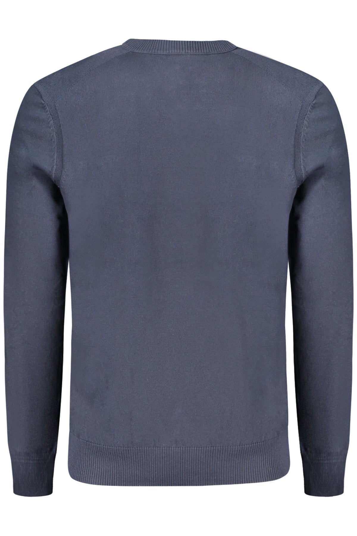 50508757ASACV_BL404 – Eleganter blauer Herrenpullover mit V-Ausschnitt und Stickerei – Größe: S, 3XL, L – Farbe: Blu
