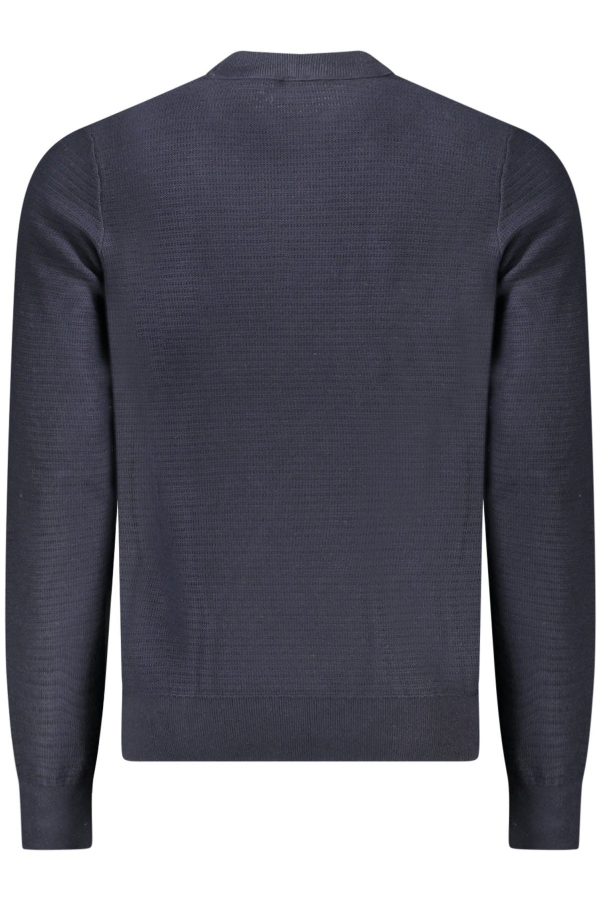 50527584ANIONS_BL404 – Eleganter Herrenpullover in Blau - Langarm, Rundhals, mit Applikation – Größe: S, M, L, XL, 2XL – Farbe: Blu