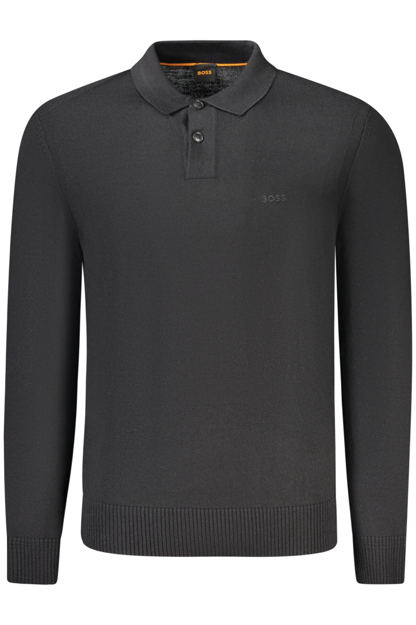 50519958AVAC_NE001 – Eleganter Herrenpullover Schwarz mit Stickerei und Knöpfen – Größe: S, M, L, XL, 2XL – Farbe: Nero