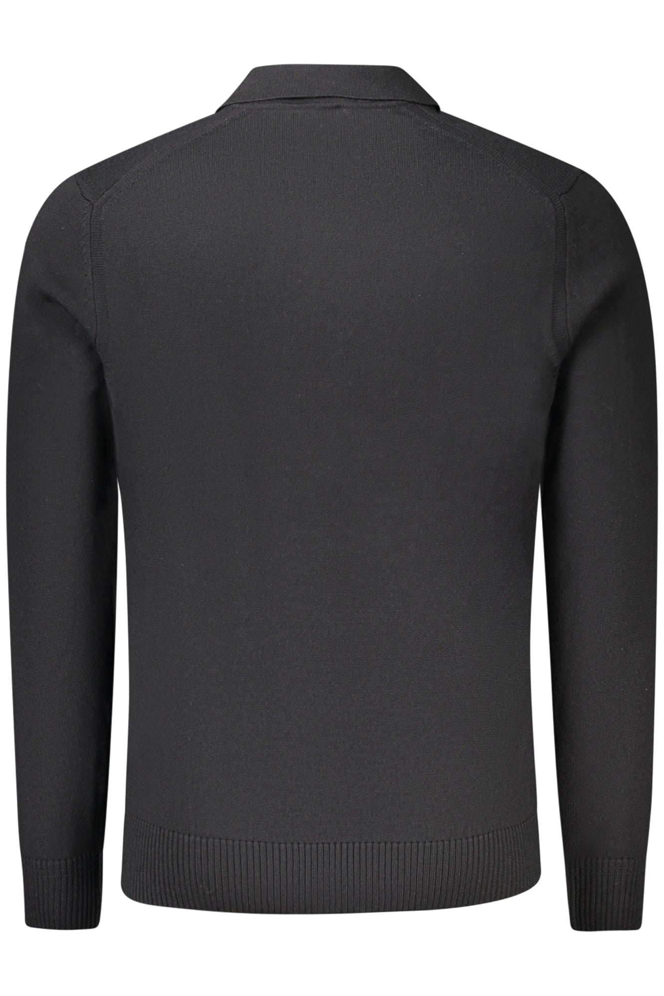 50519958AVAC_NE001 – Eleganter Herrenpullover Schwarz mit Stickerei und Knöpfen – Größe: S, M, L, XL, 2XL – Farbe: Nero